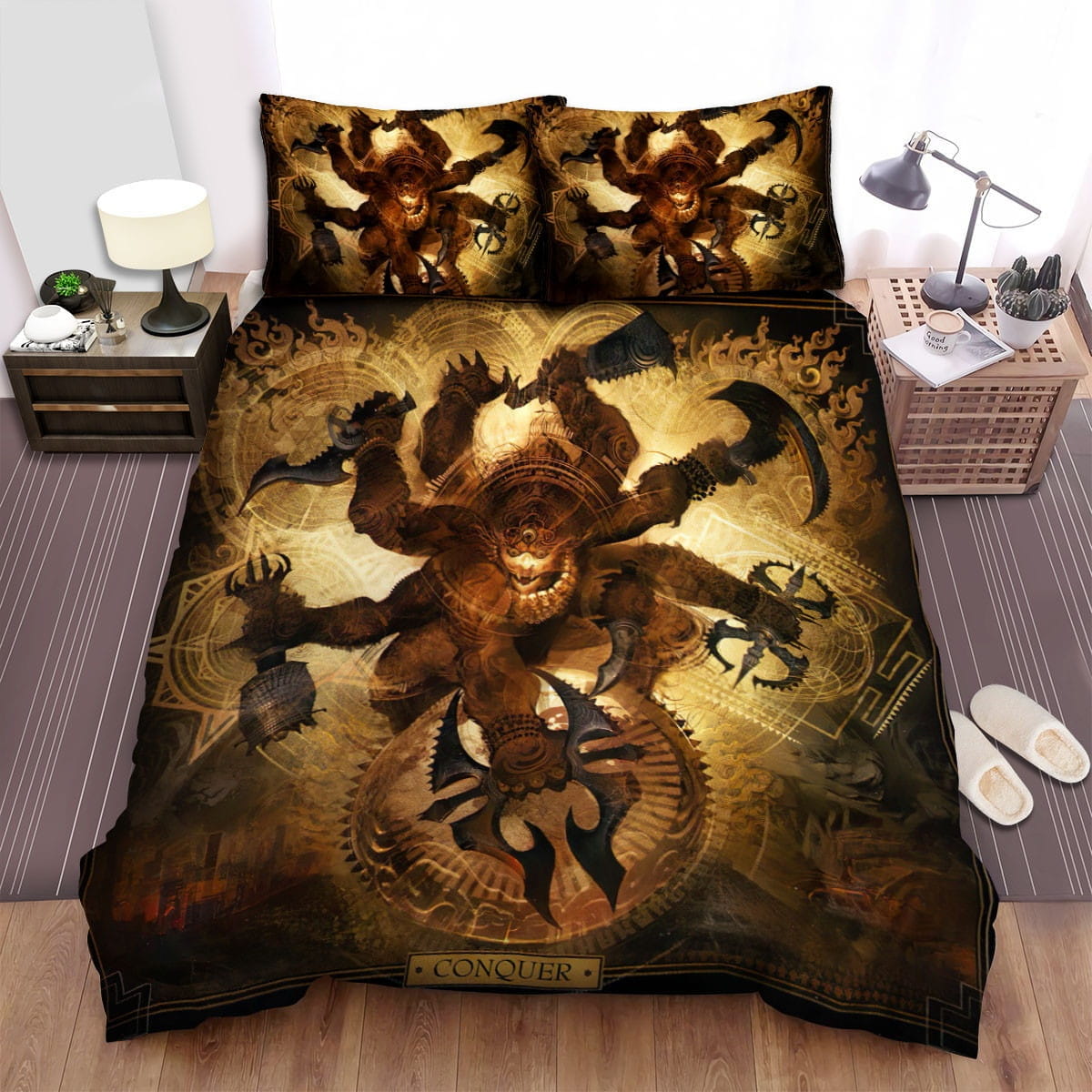 Soulfly Band Conquer Bedding Sets Duvet Cover Flatsheet Gift For Christmas Thanksgiving Halloween