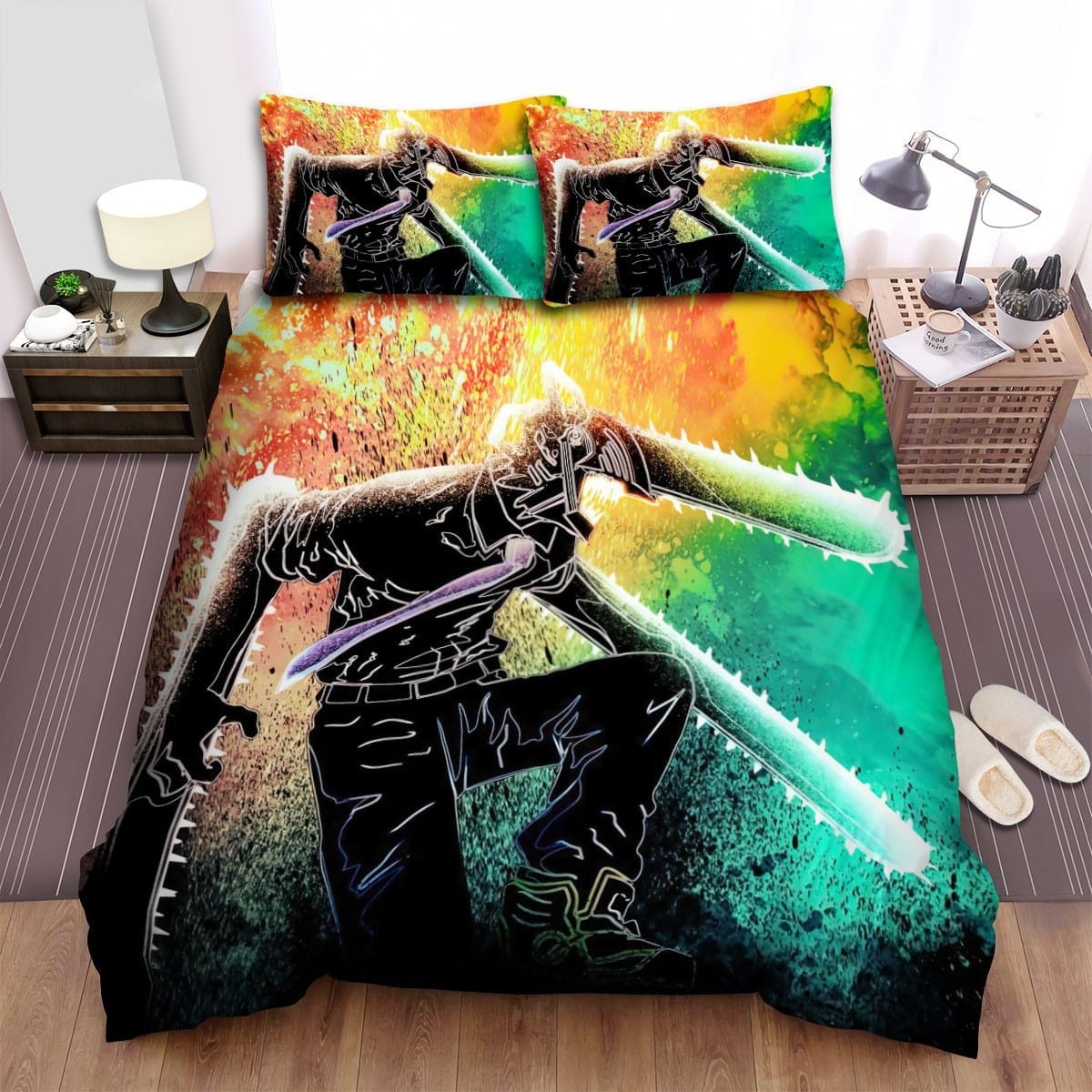 Soul Of Heroes Chainsaw Bedding Sets Duvet Cover Flatsheet Pillowcase