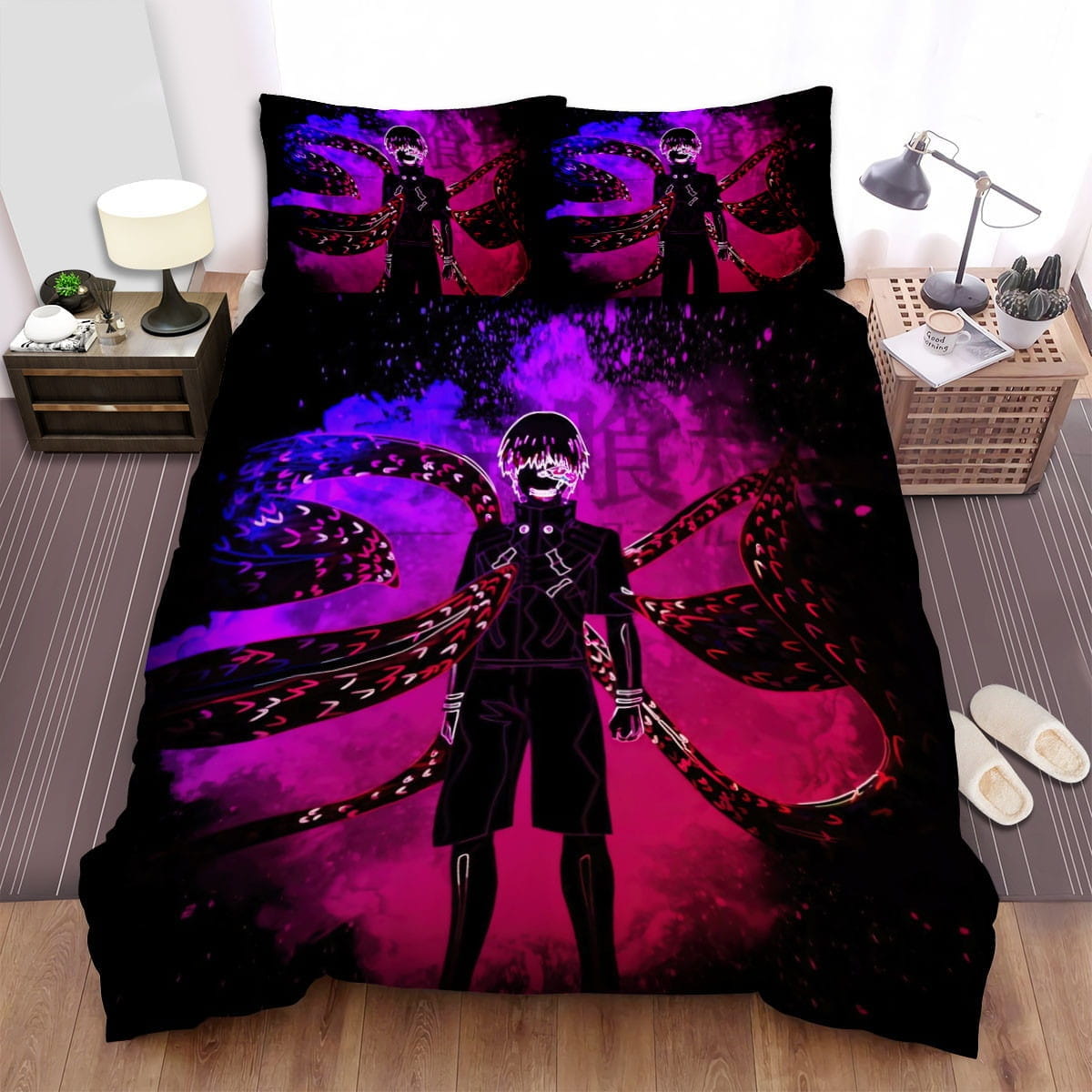 Soul Of Heroes Ghoul Bedding Sets Duvet Cover Flatsheet Gift For Wife Husband Besties