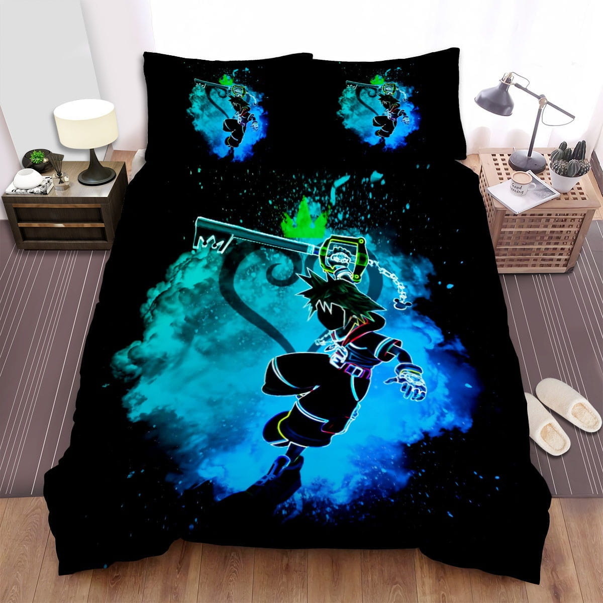 Soul Of Heroes Heart Decorative Bedding Sets with Duvet Cover Flatsheet Pillowcases