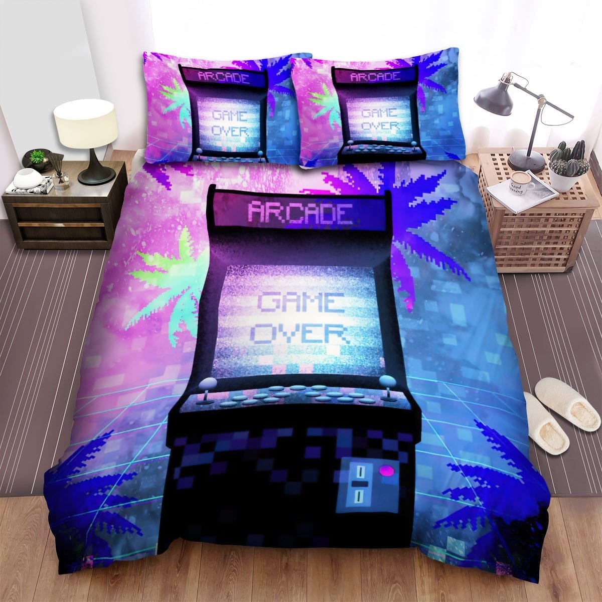 Soul Of Heroes Retro Arcade Bedding Sets Duvet Cover Flatsheet Pillowcases For Every Bedroom