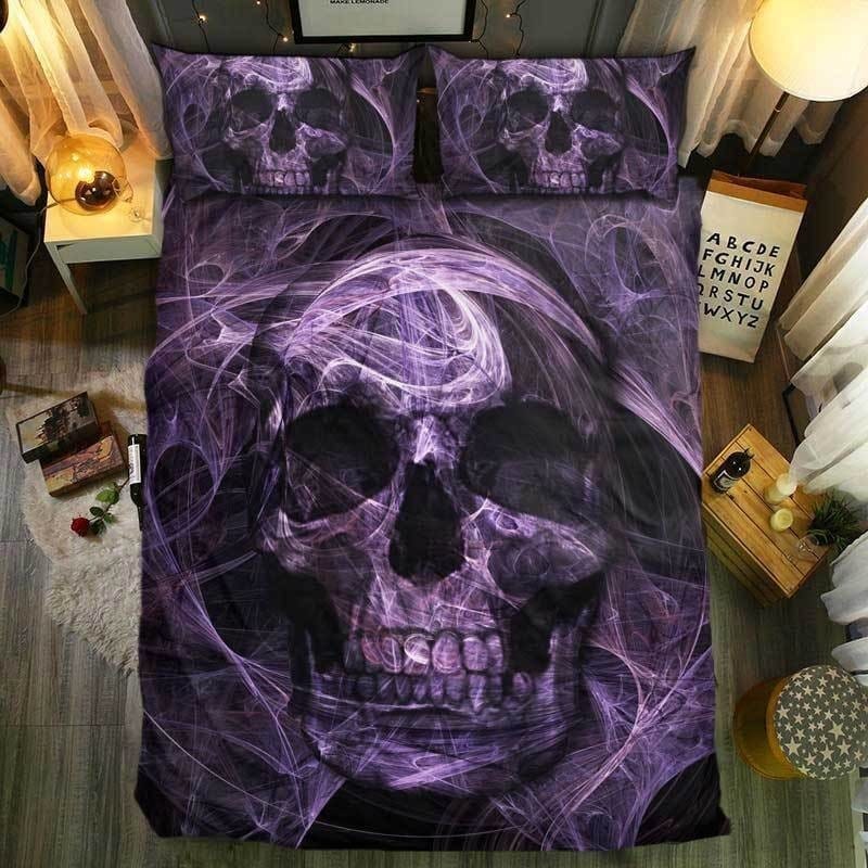 Special Skull Bedding Sets Duvet Cover Flatsheet Pillowcases Perfect Gift For Fans