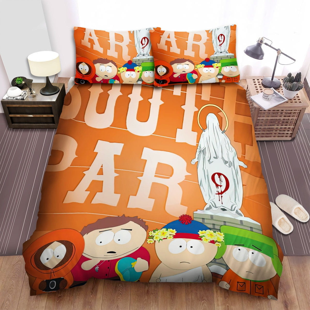 South Park Movie Poster Art Bedding Sets Duvet Cover Flatsheet Gift For Wife Husband Besties
