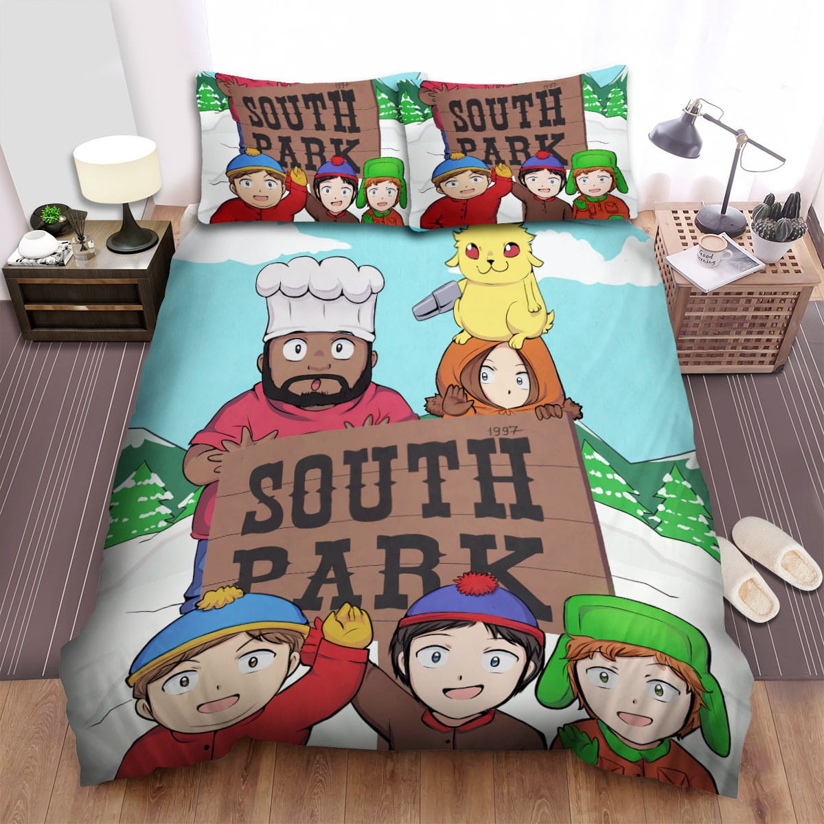 South Park Movie Art 2 Bedding Set Duvet Cover Gift For Christmas Birthday Thanksgiving