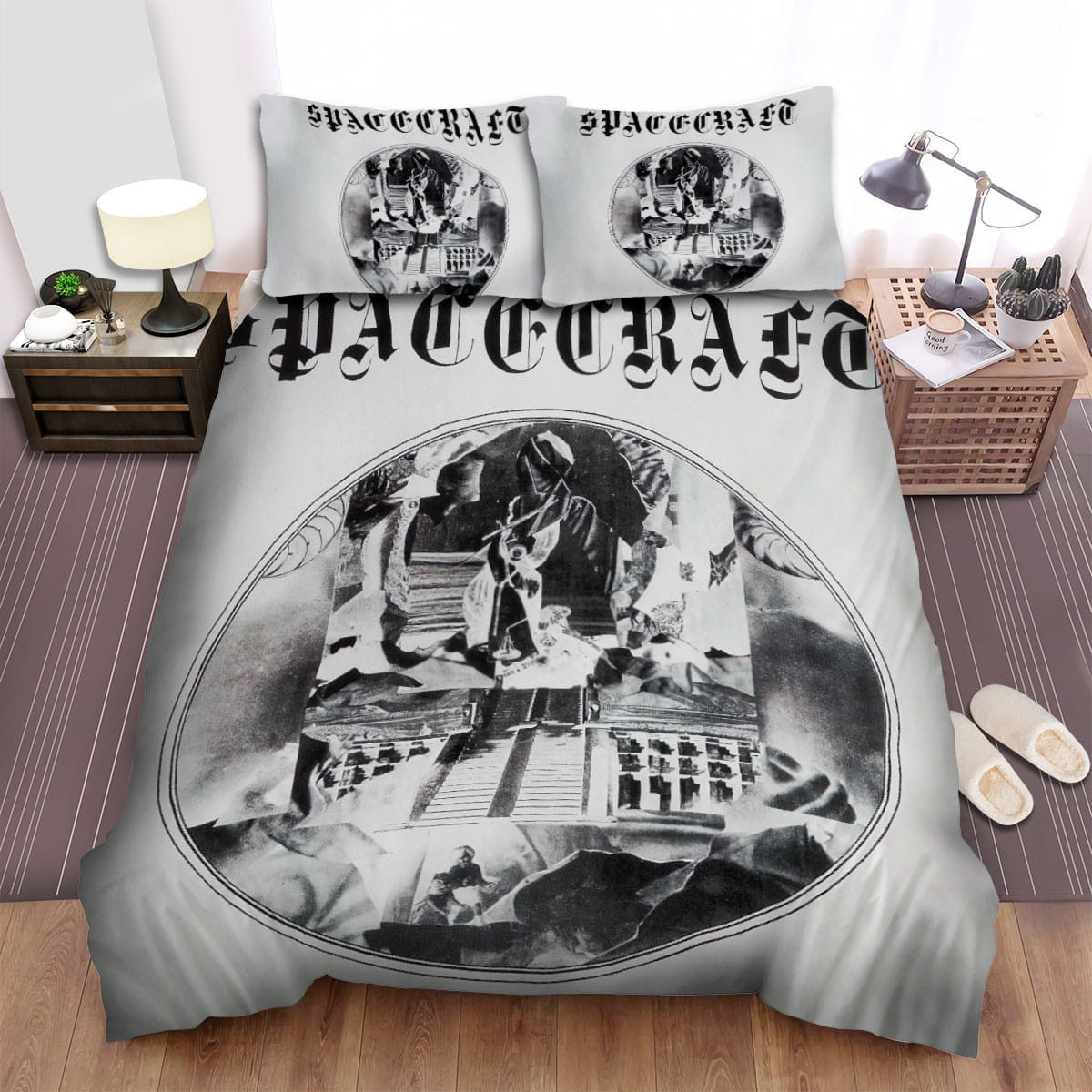 Spacecraft Band Cover Photo Decorative Bedding Sets with Duvet Cover Flatsheet Pillowcases
