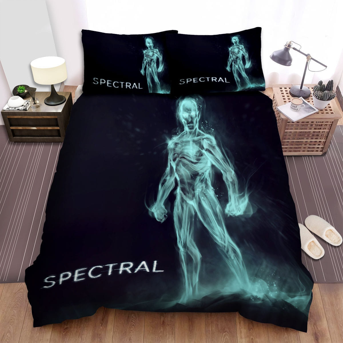 Spectral Movie Art 2 Bedding Set Duvet Cover Gift For Christmas Birthday Thanksgiving
