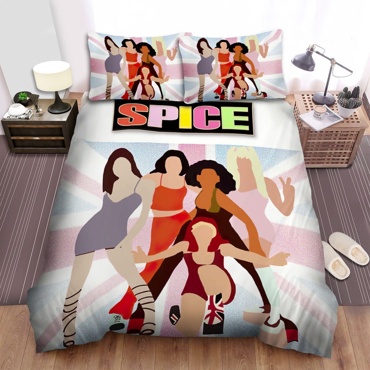 Spice Girls Iconic Art Decorative Bedding Sets with Duvet Cover Flatsheet Pillowcases