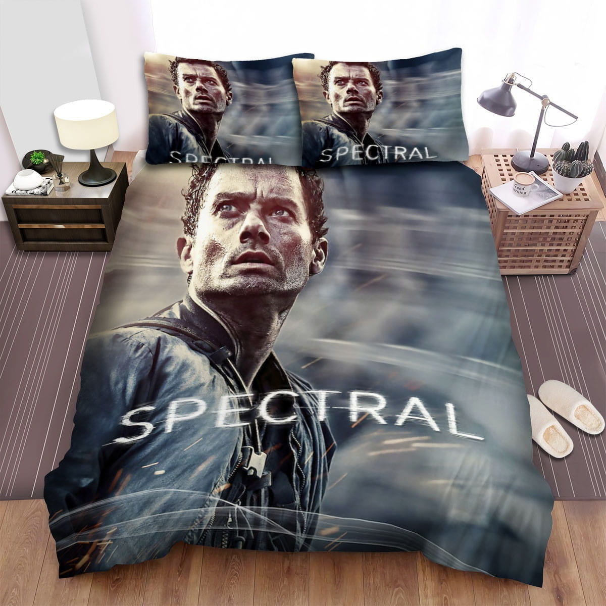 Spectral Movie Poster 2 Bedding Sets Duvet Cover Flatsheet Pillowcase