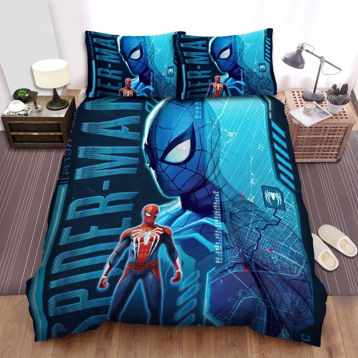 Spider-Man Game Parker Bedding Sets Duvet Cover Flatsheet Pillowcases Perfect Gift For Fans