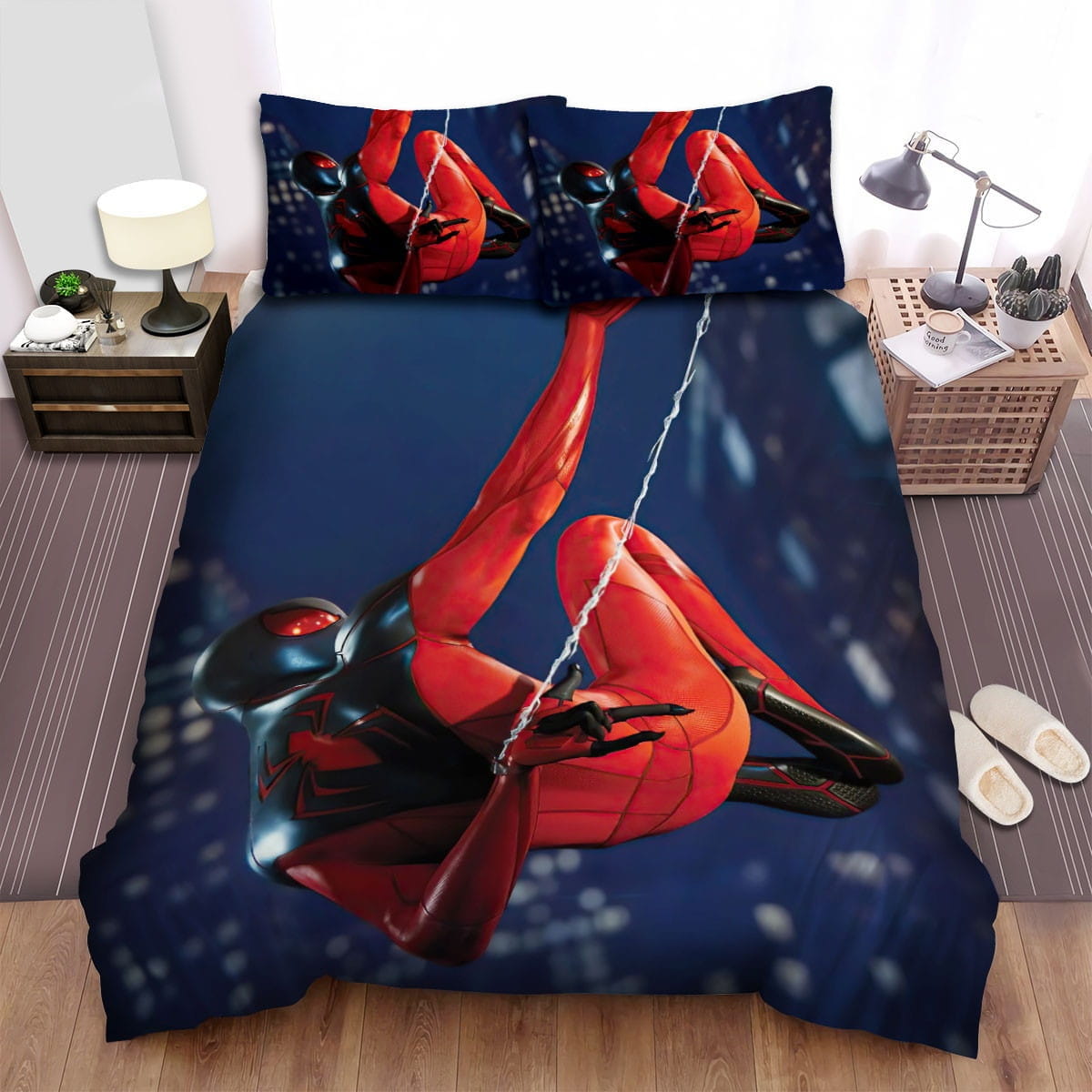 Spider-Man Game Scarlet Bedding Sets Duvet Cover Flatsheet Pillowcases Perfect Gift For Fans