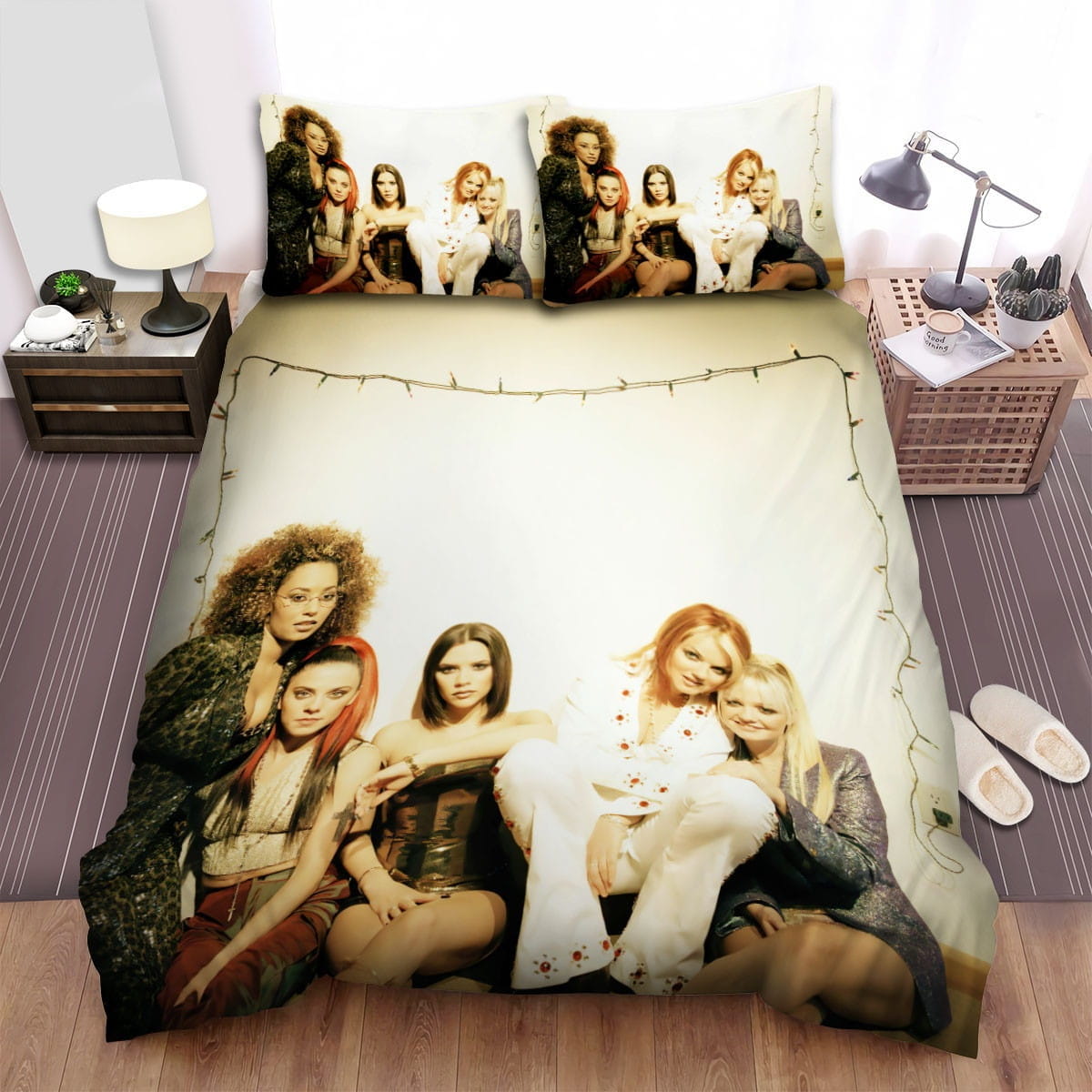 Spice Girls Group Photo Decorative Bedding Sets with Duvet Cover Flatsheet Pillowcases