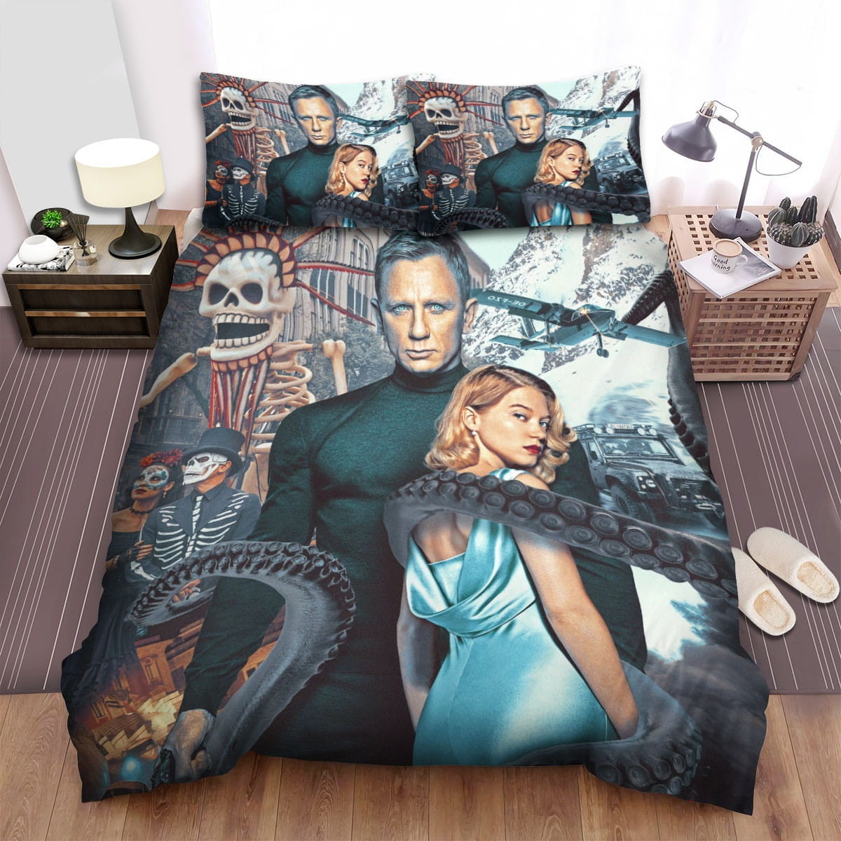 Spectre I Movie Poster 7 Decorative Bedding Sets with Duvet Cover Flatsheet Pillowcases