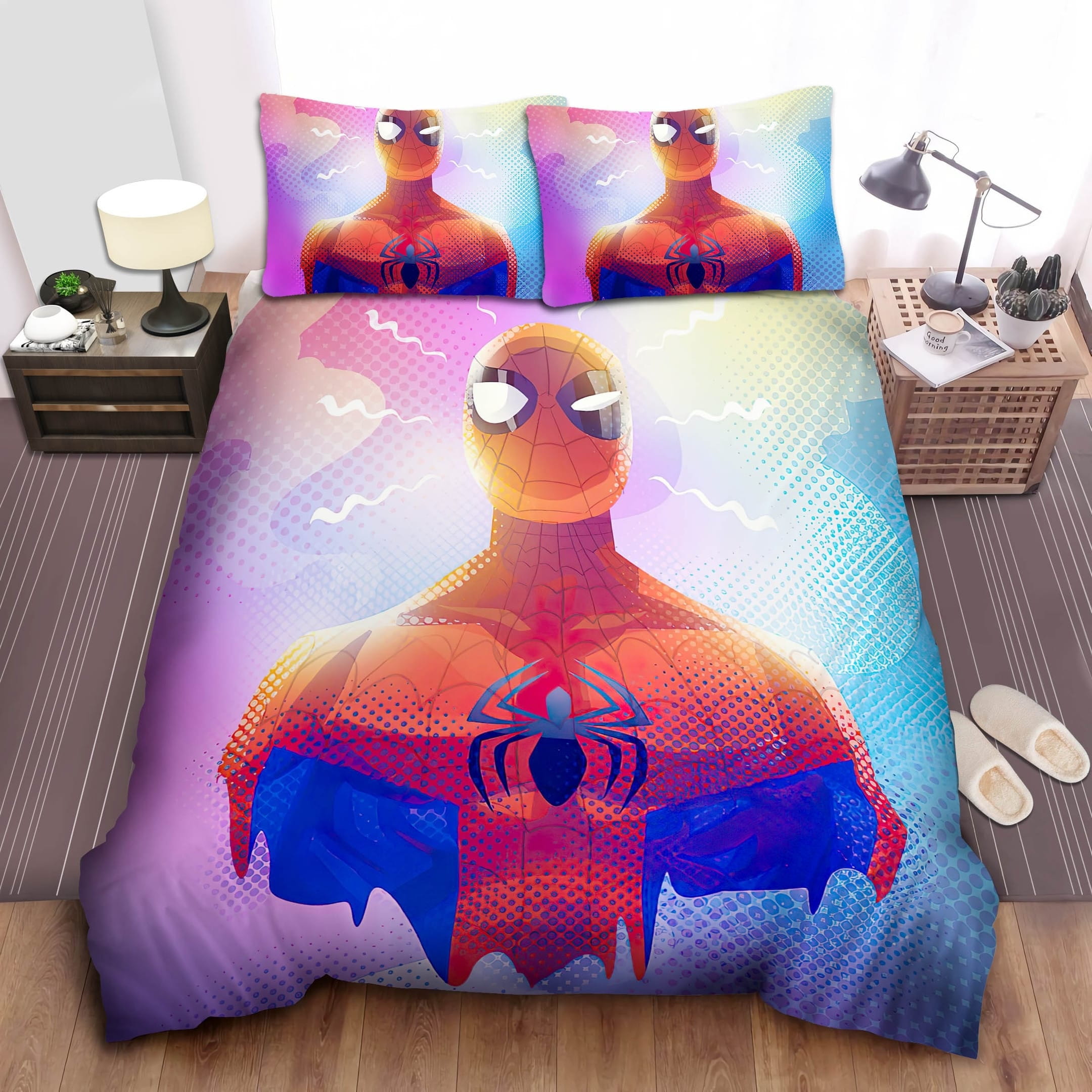 Spider-Man Digital Artwork Bedding Sets Duvet Cover Flatsheet Pillowcases Perfect Gift For Fans