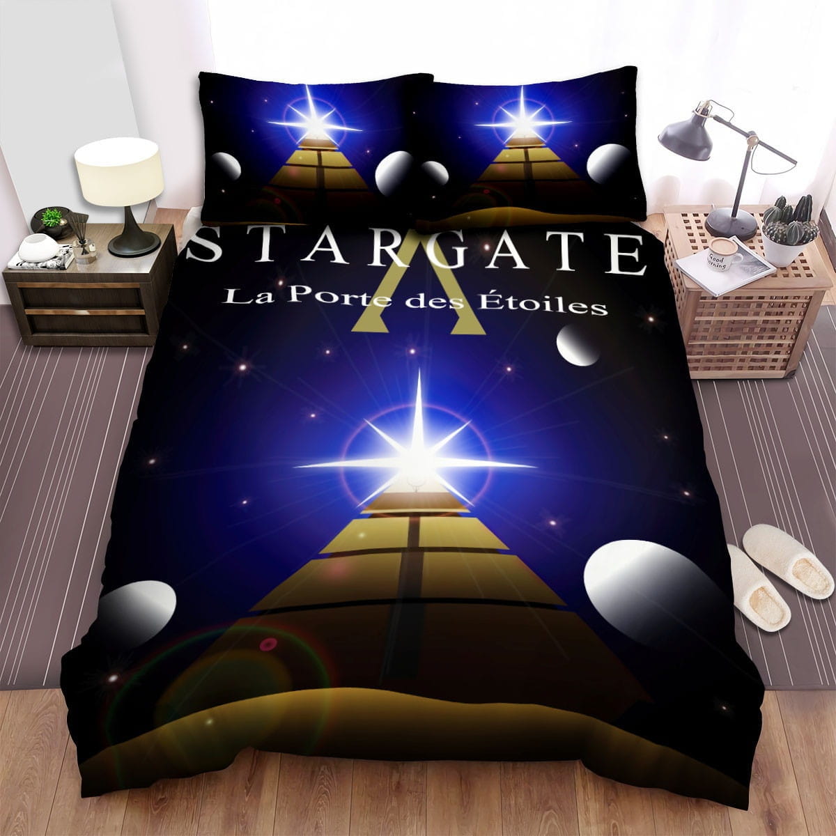 Stargate Movie Poster 8 Decorative Bedding Sets with Duvet Cover Flatsheet Pillowcases