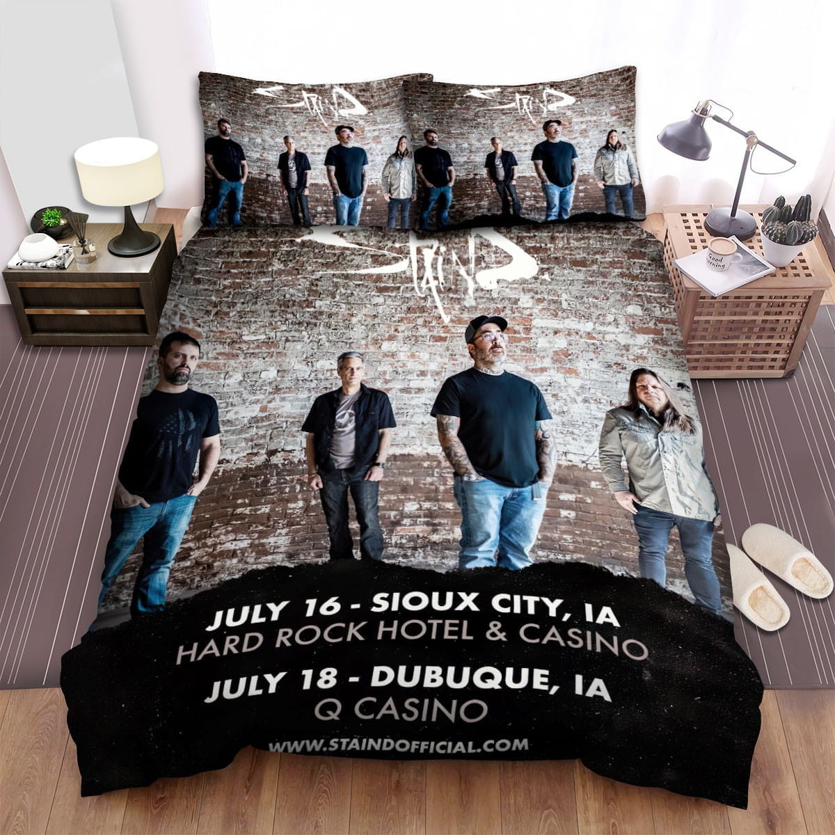 Staind Cool Photo Bedding Sets Duvet Cover Flatsheet Pillowcases Perfect Gift For Fans