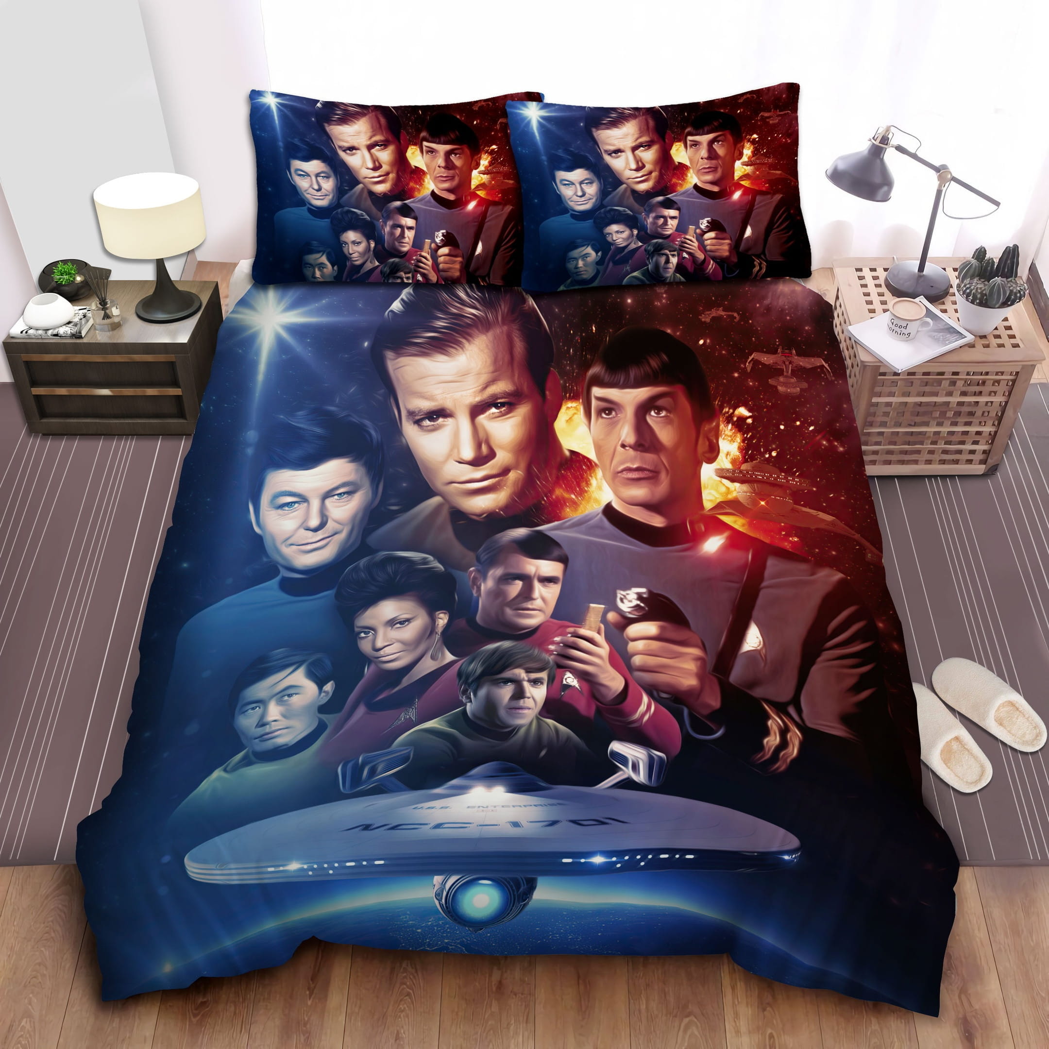 Star Trek Poster Bedding Sets Duvet Cover Flatsheet Gift For Wife Husband Besties