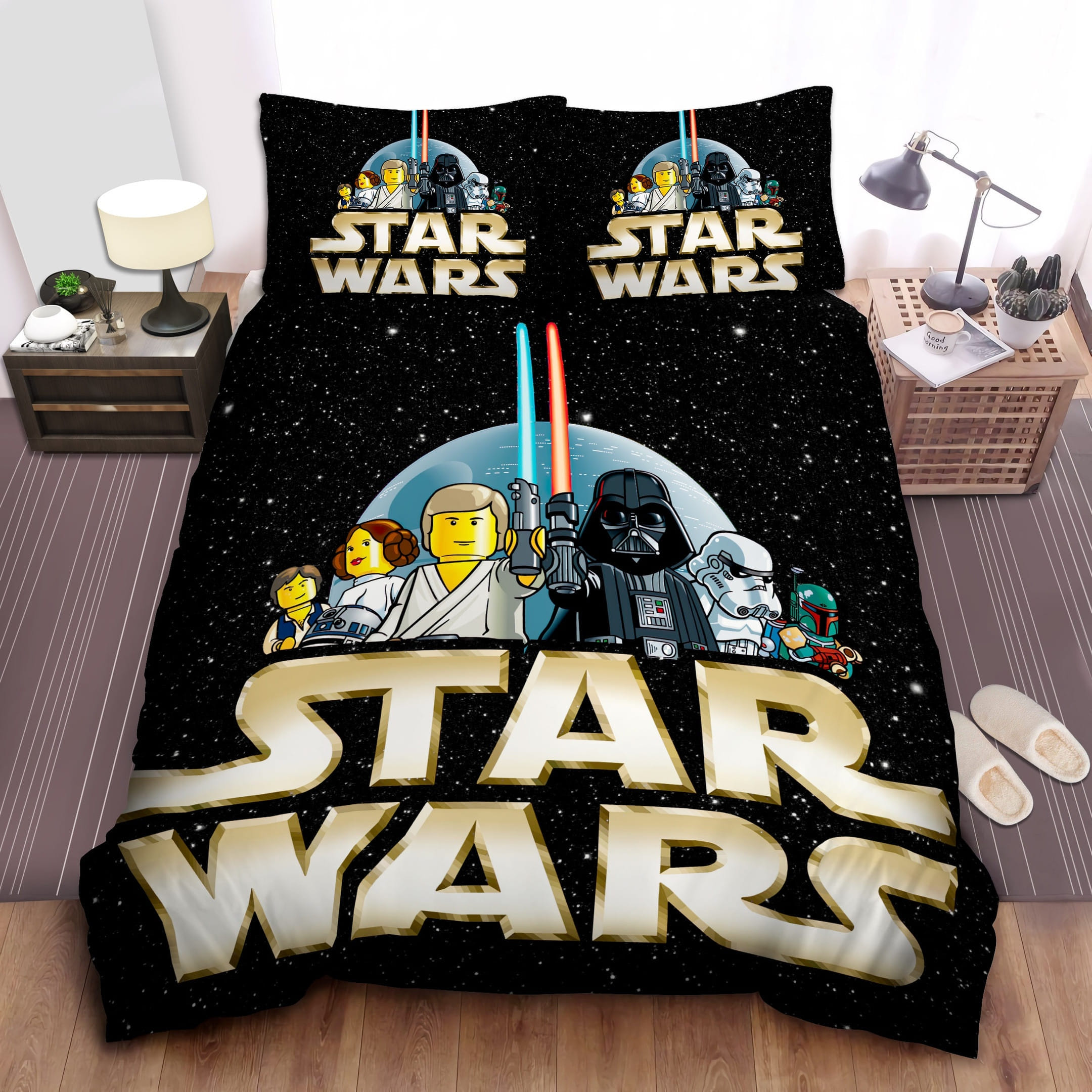 Star Wars In Lego Poster Bedding Sets Duvet Cover Flatsheet Pillowcases For Every Bedroom