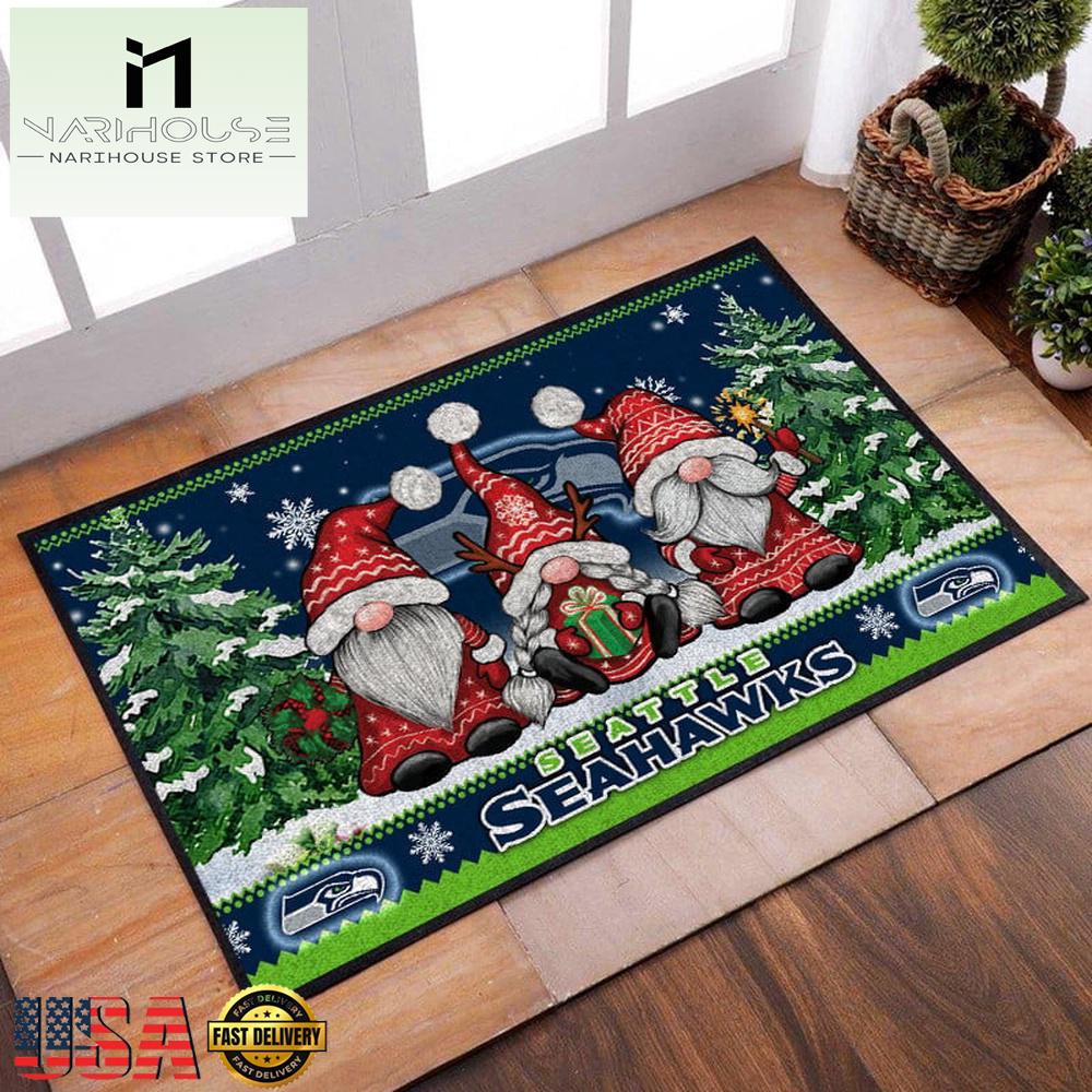 Nfl Seattle Seahawks Christmas Doormat Decor , Outdoor Doormats