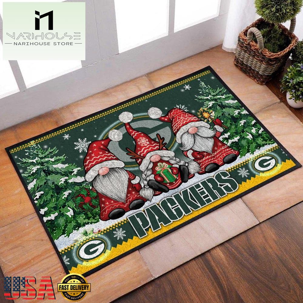 Nfl Green Bay Packers Christmas Doormat Decor , Outdoor Doormats