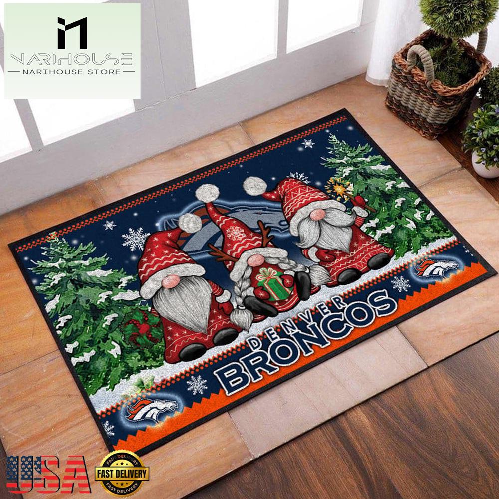 Nfl Denver Broncos Christmas Doormat Decor , Outdoor Doormats