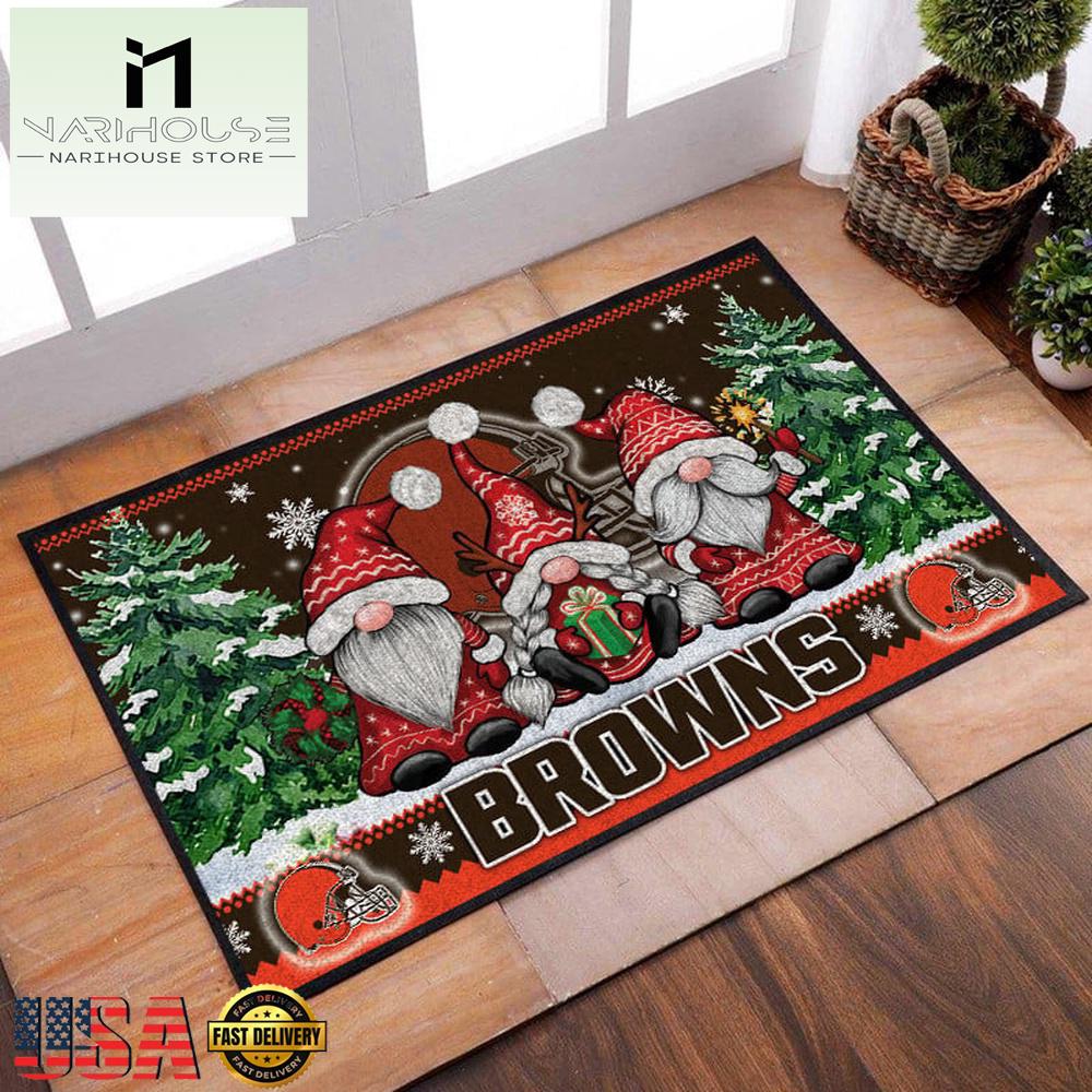 Nfl Cleveland Browns Christmas Doormat Decor , Outdoor Doormats