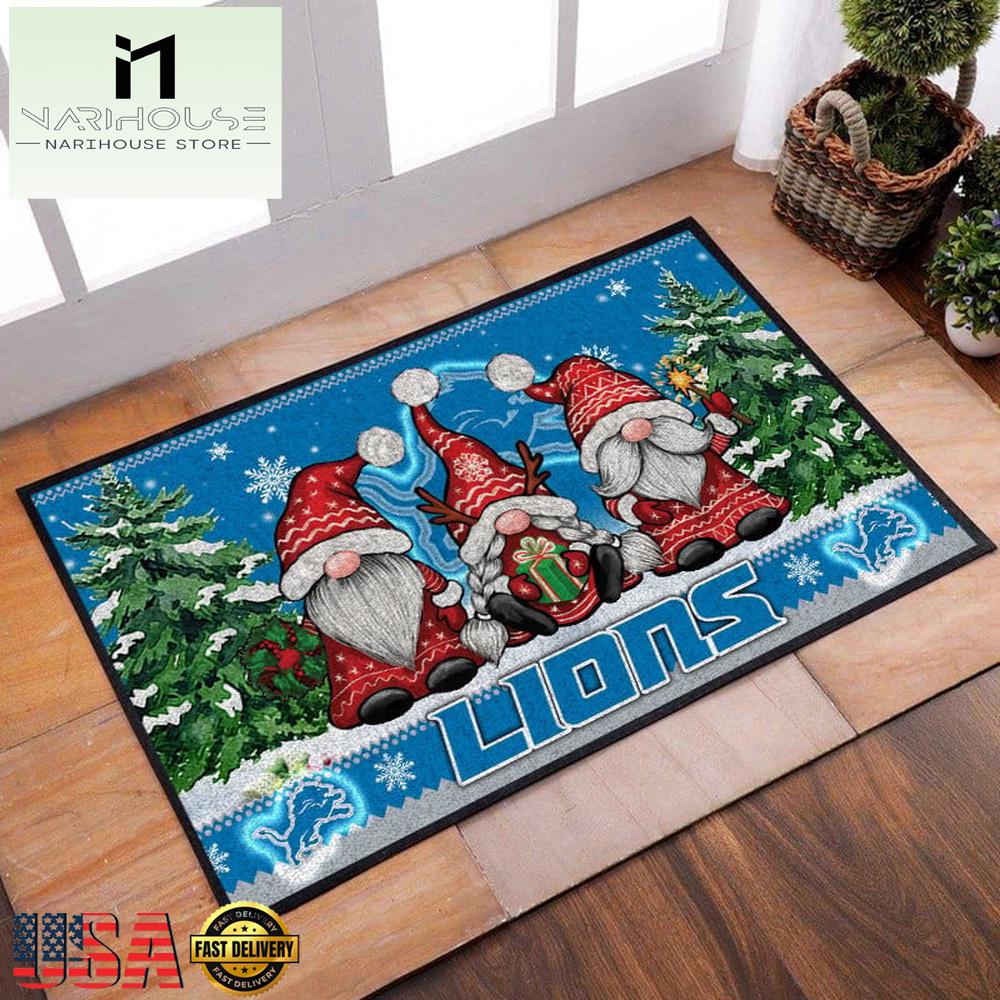 Nfl Detroit Lions Christmas Doormat Decor , Outdoor Doormats
