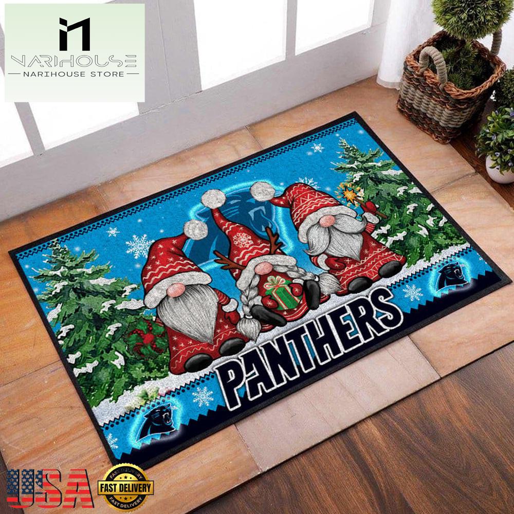 Nfl Carolina Panthers Christmas Doormat Decor , Outdoor Doormats