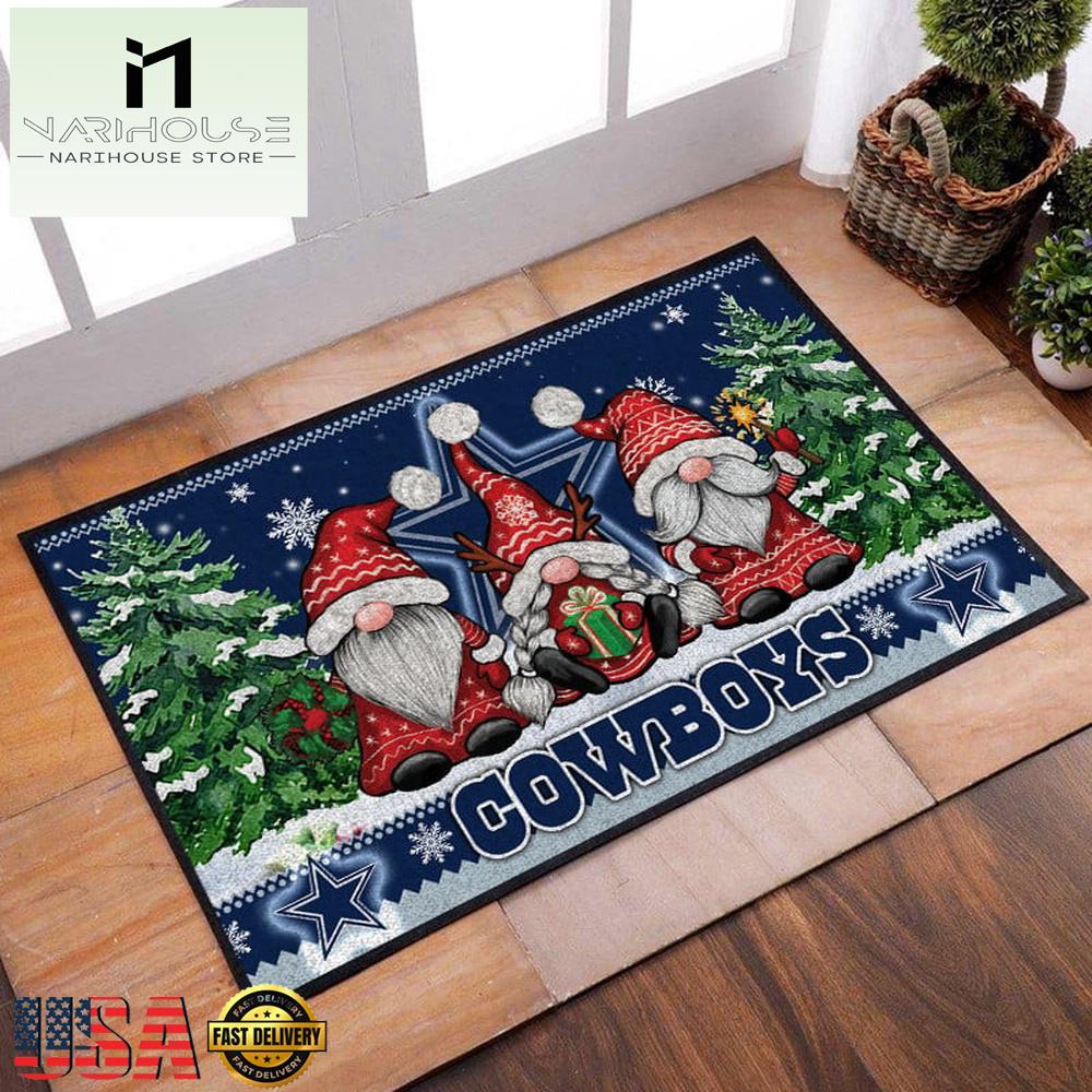 Nfl Dallas Cowboys Christmas Doormat Decor , Outdoor Doormats