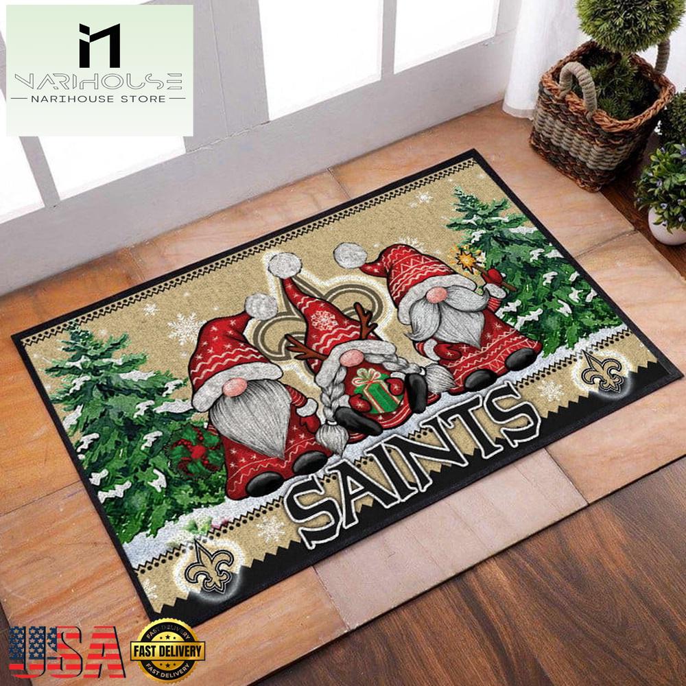 Nfl New Orleans Saints Christmas Doormat Decor , Outdoor Doormats