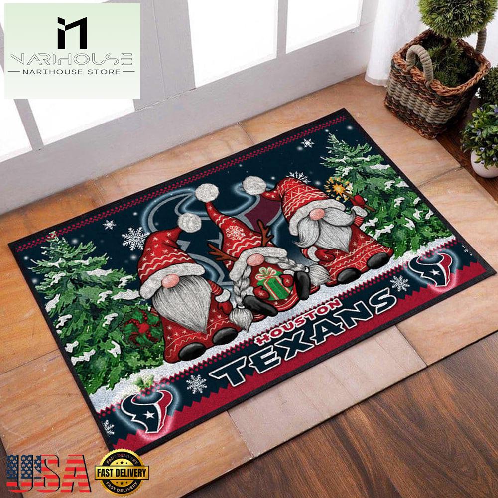 Nfl Houston Texans Christmas Doormat Decor , Outdoor Doormats