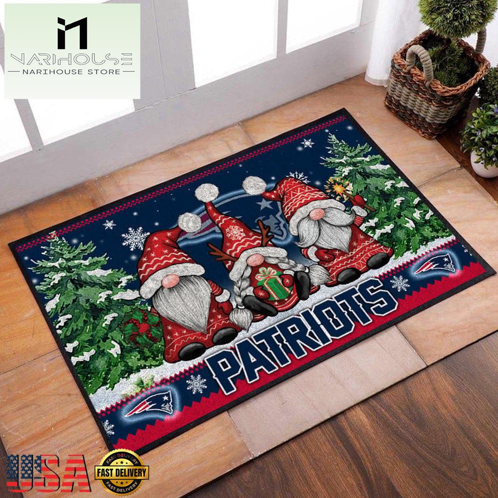 Nfl New England Patriots Christmas Doormat Decor , Outdoor Doormats