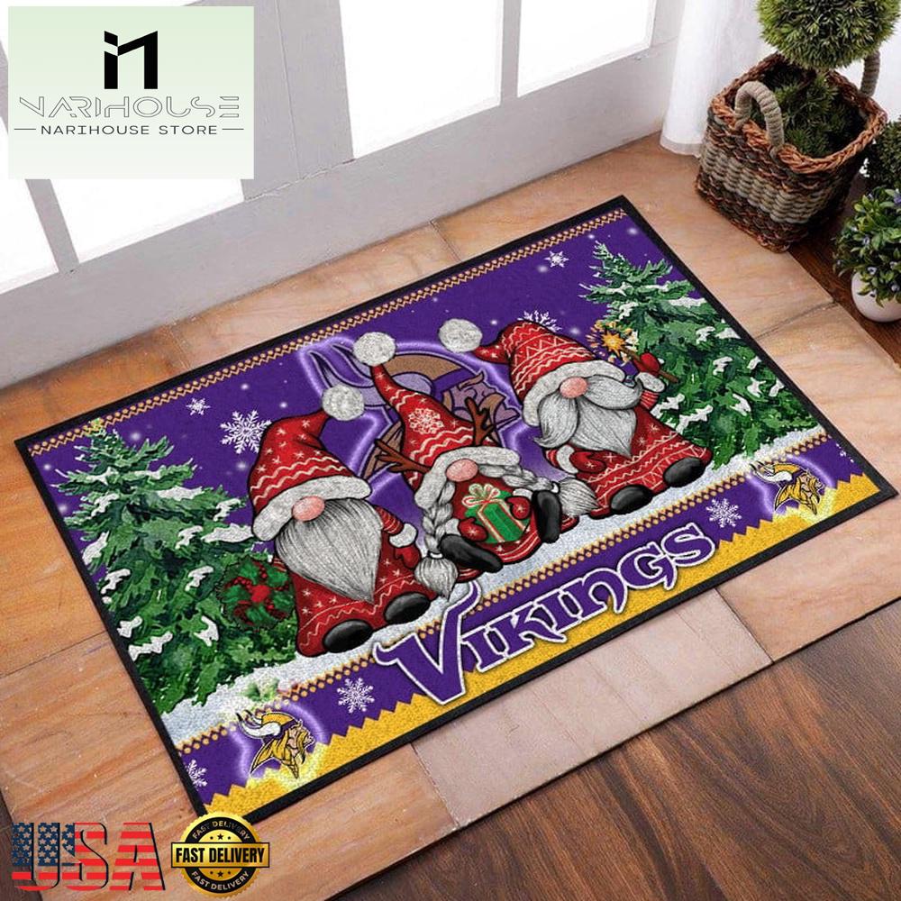 Nfl Minnesota Vikings Christmas Doormat Decor , Outdoor Doormats
