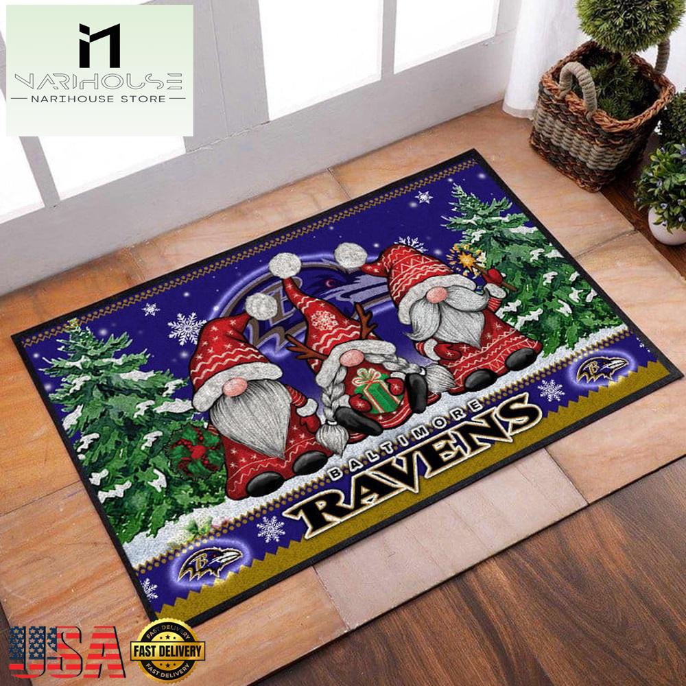 Nfl Baltimore Ravens Christmas Doormat Decor , Outdoor Doormats
