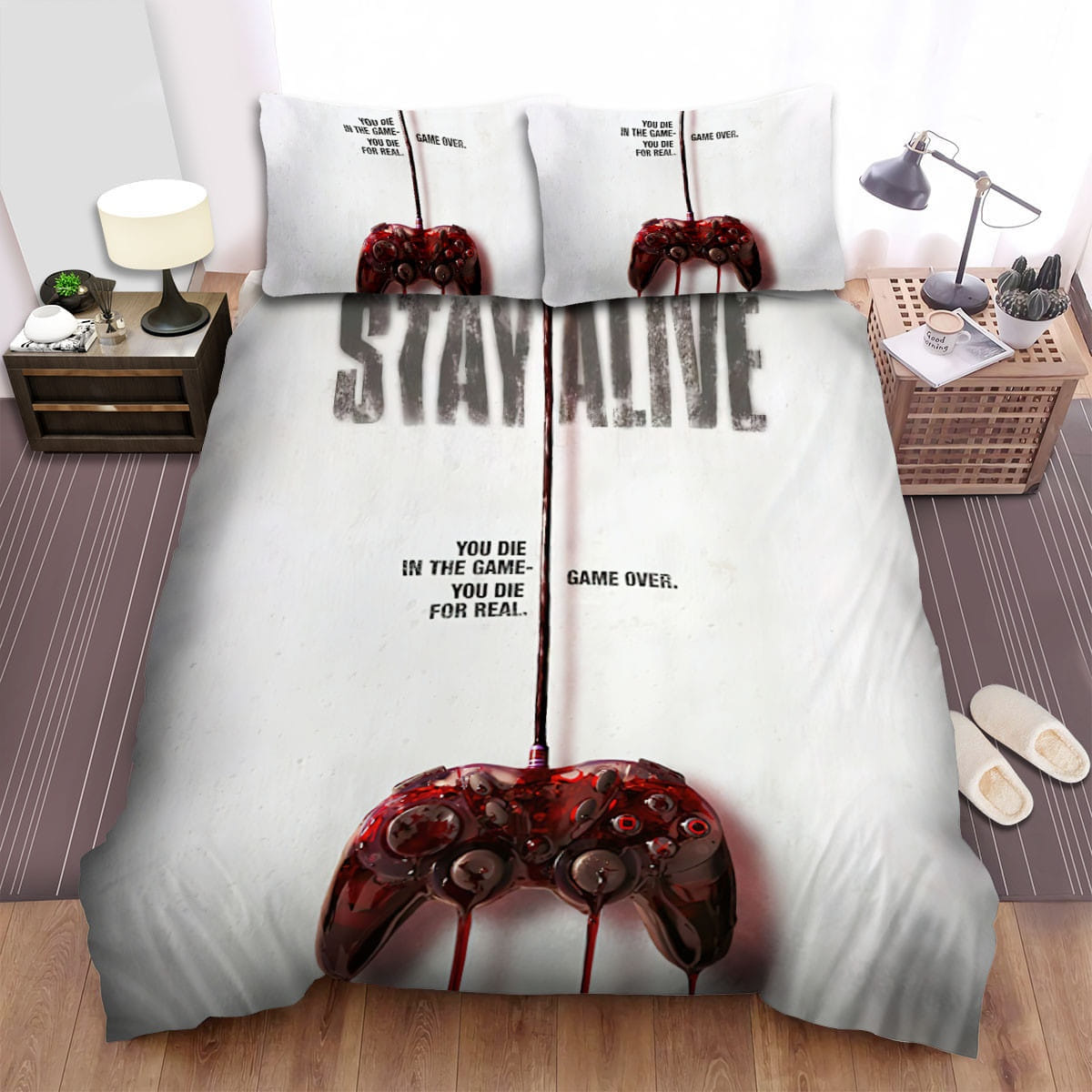 Stay Alive Movie Poster Ii Bedding Set Duvet Cover Gift For Christmas Birthday Thanksgiving