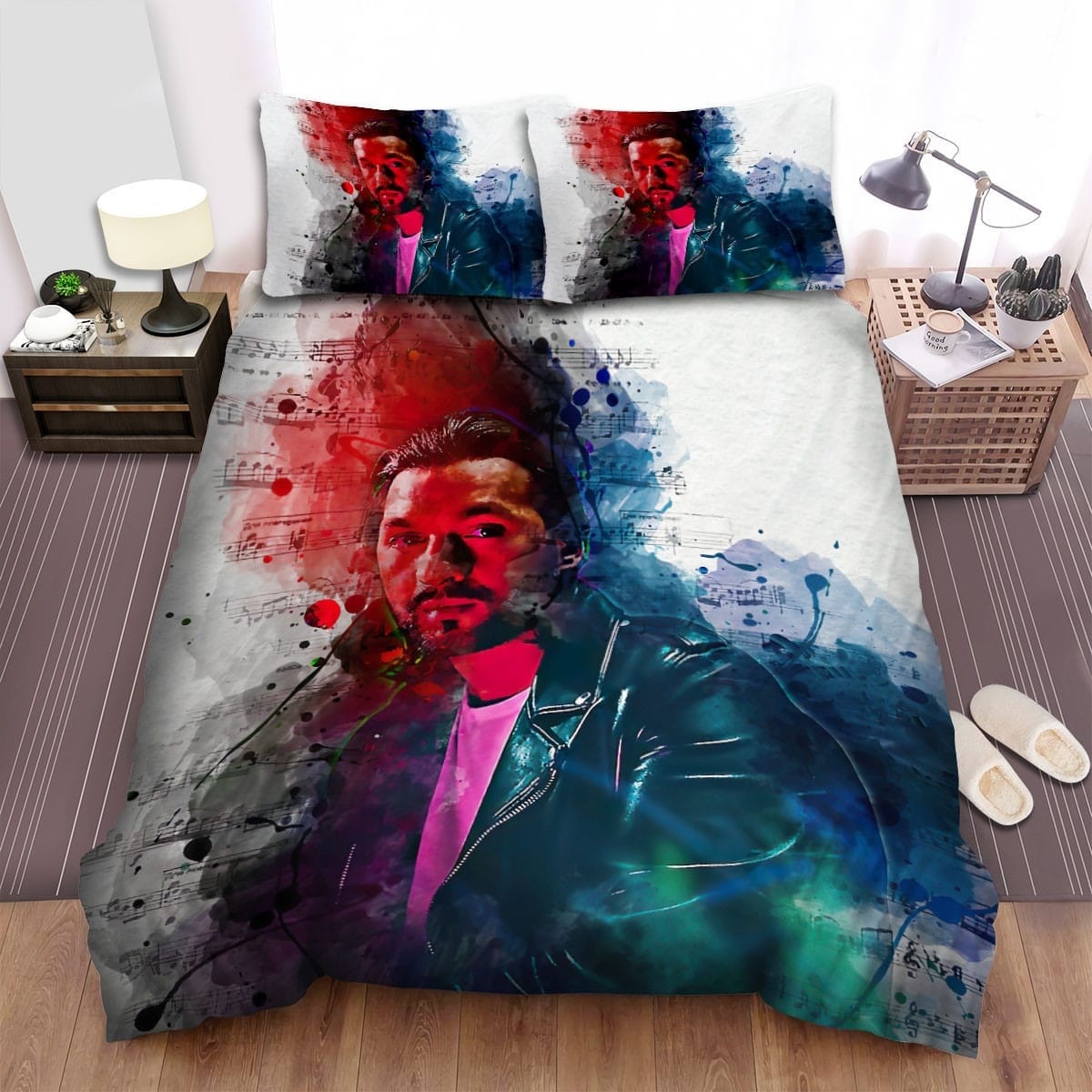 Steve Angello Musical Notes Bedding Set Duvet Cover Gift For Christmas Birthday Thanksgiving