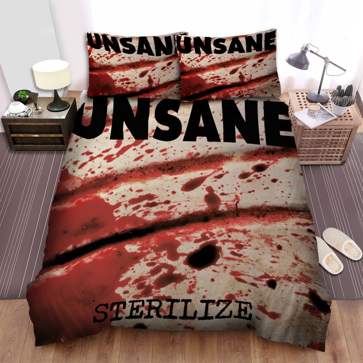 Sterilize Unsane Decorative Bedding Sets with Duvet Cover Flatsheet Pillowcases