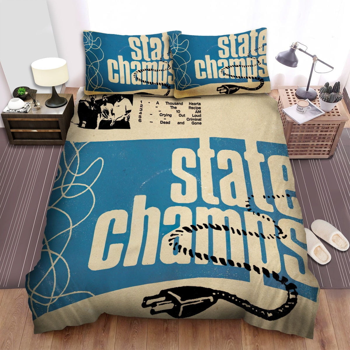 State Champs Unplugged Bedding Sets Duvet Cover Flatsheet Gift For Wife Husband Besties