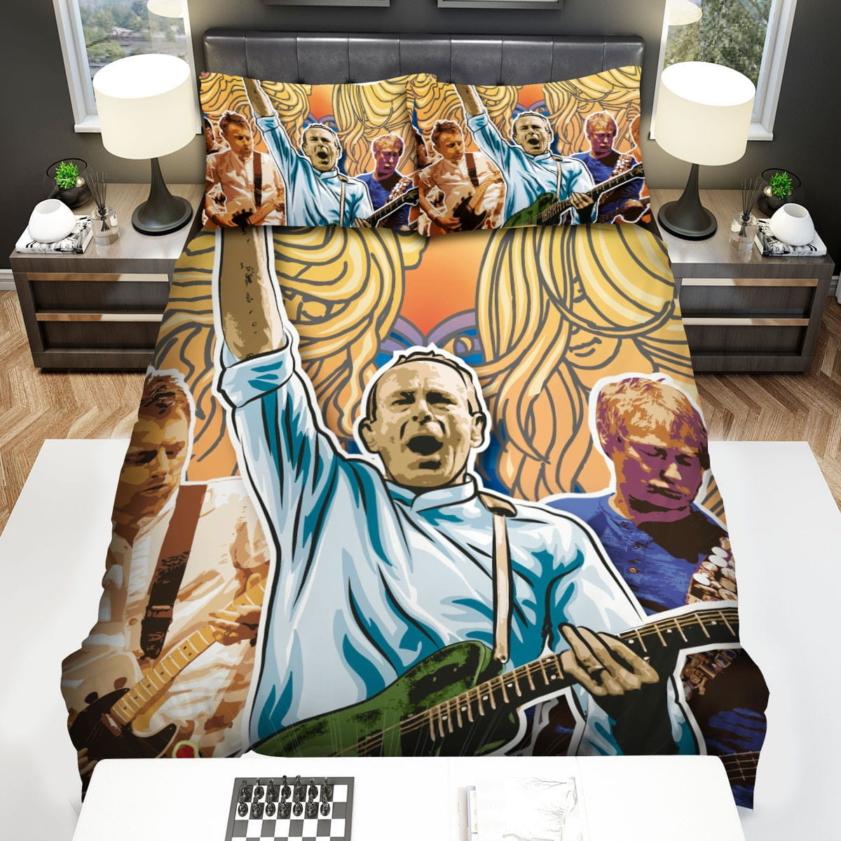 Status Quo Art Bedding Sets Duvet Cover Flatsheet Gift For Wife Husband Besties