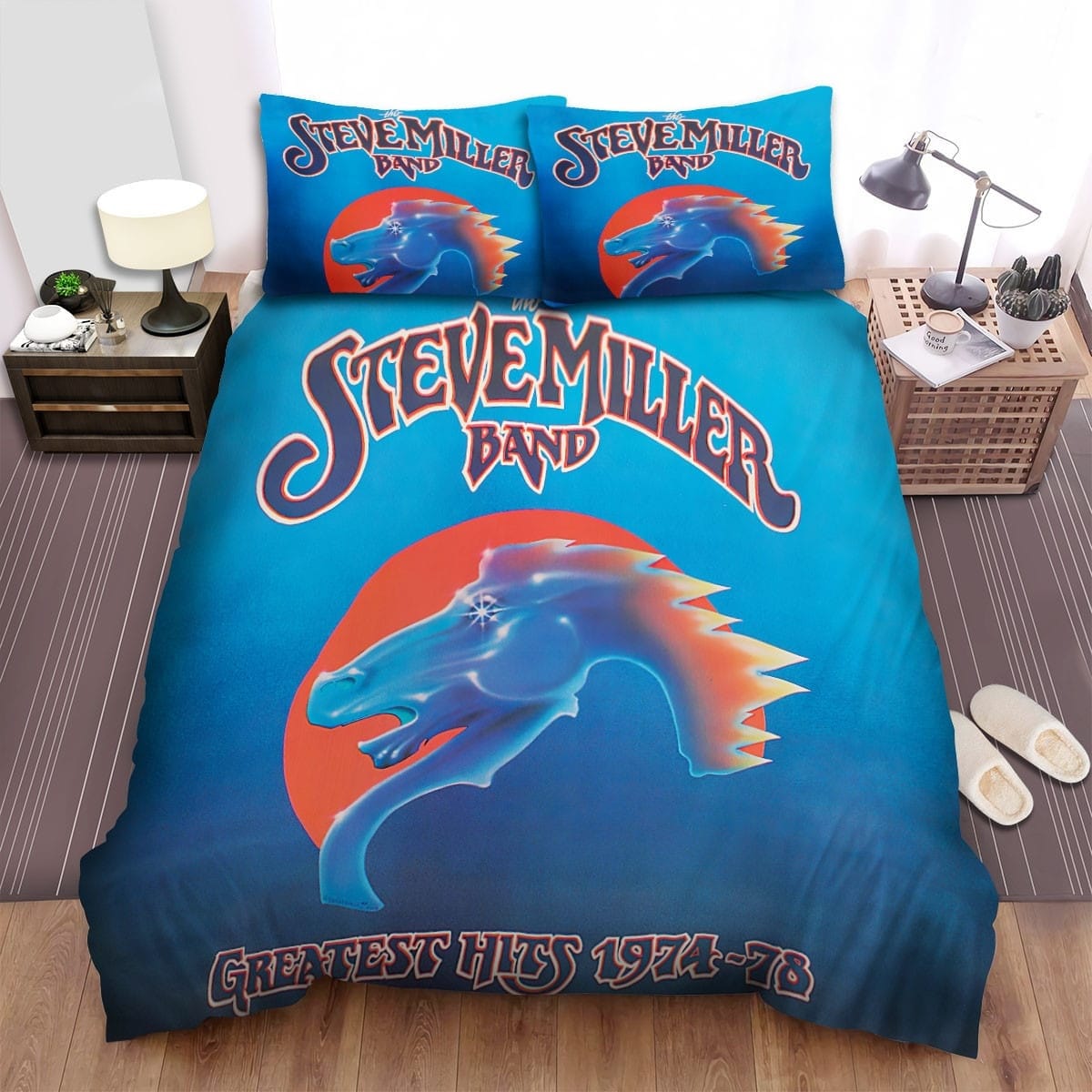 Steve Miller Greatest Hits Bedding Sets Duvet Cover Flatsheet Gift For Christmas Thanksgiving Halloween