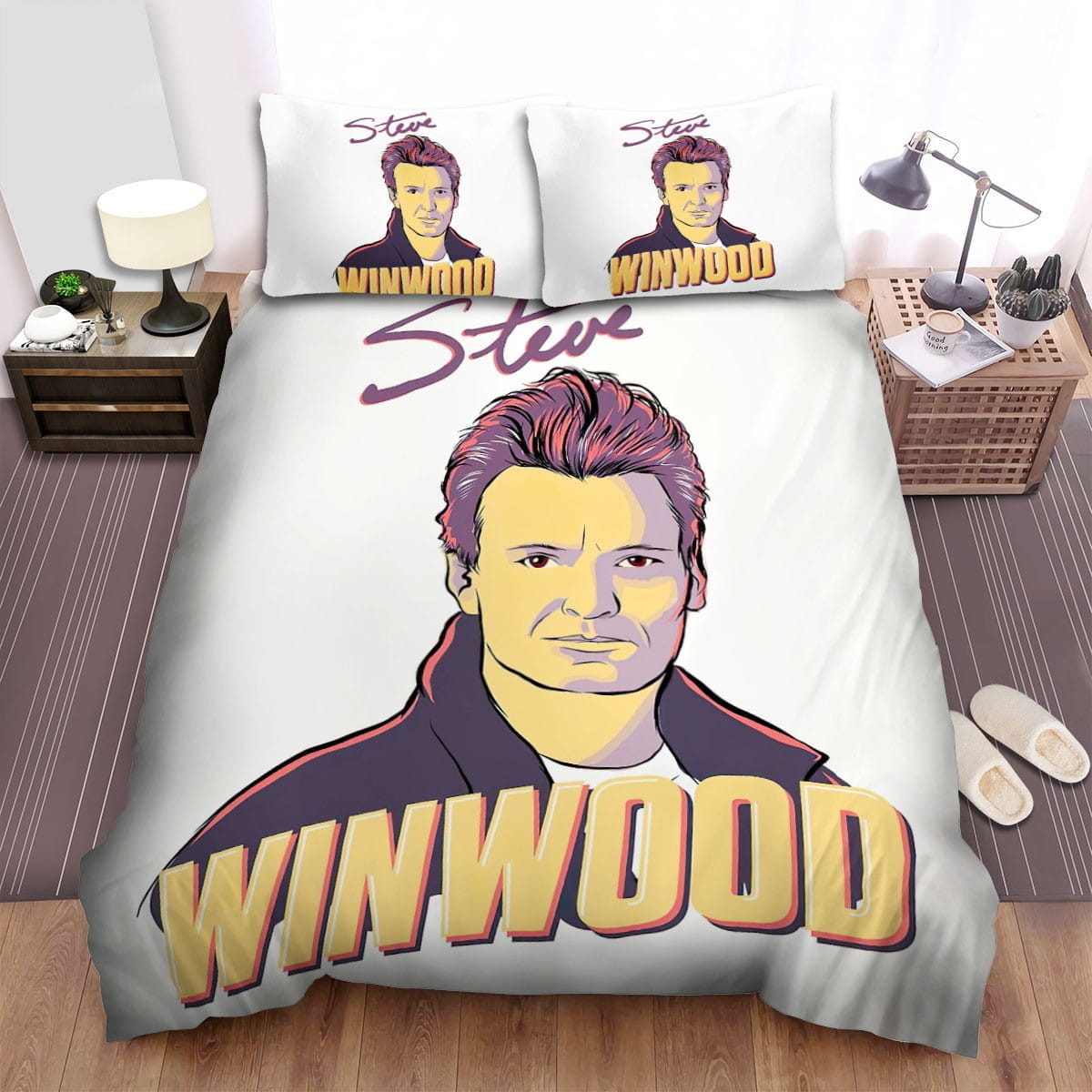 Steve Winwood Art Bedding Sets Duvet Cover Flatsheet Gift For Wife Husband Besties