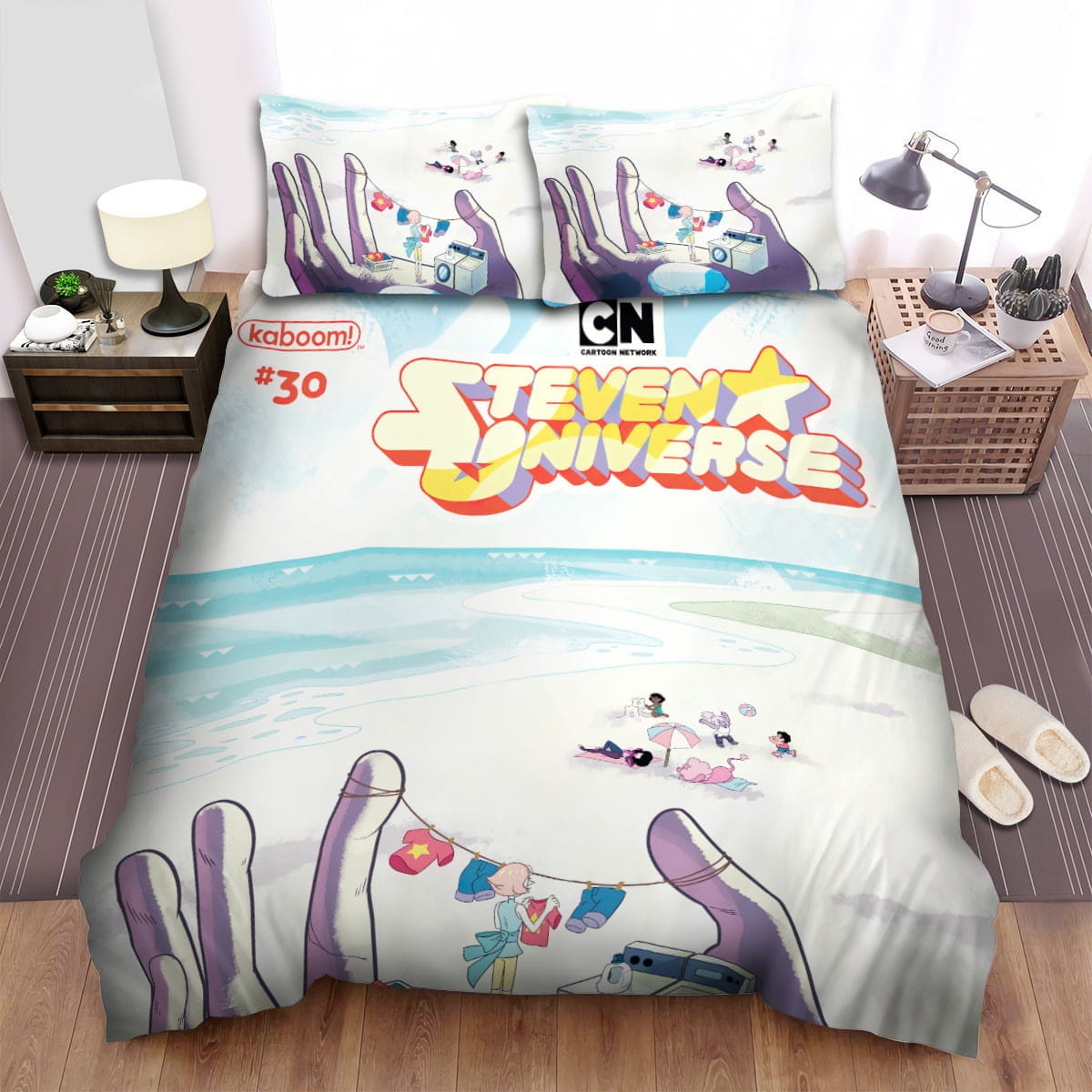 Steven Universe Big Hand Bedding Sets Duvet Cover Flatsheet Gift For Christmas Thanksgiving Halloween