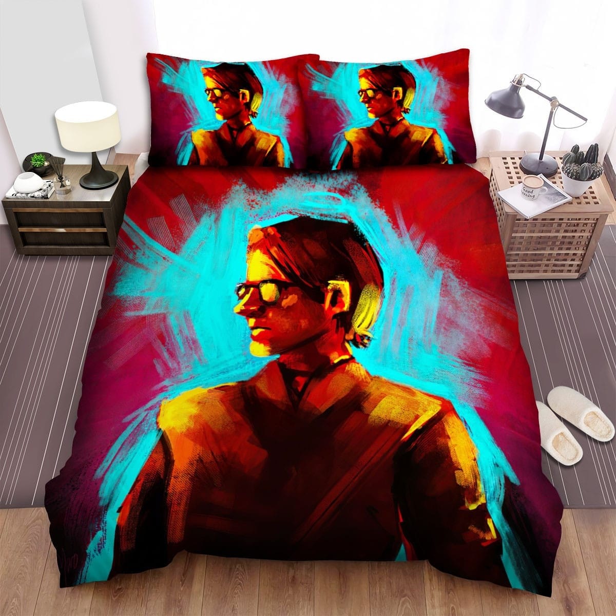 Steven Wilson Portrait Art Decorative Bedding Sets with Duvet Cover Flatsheet Pillowcases