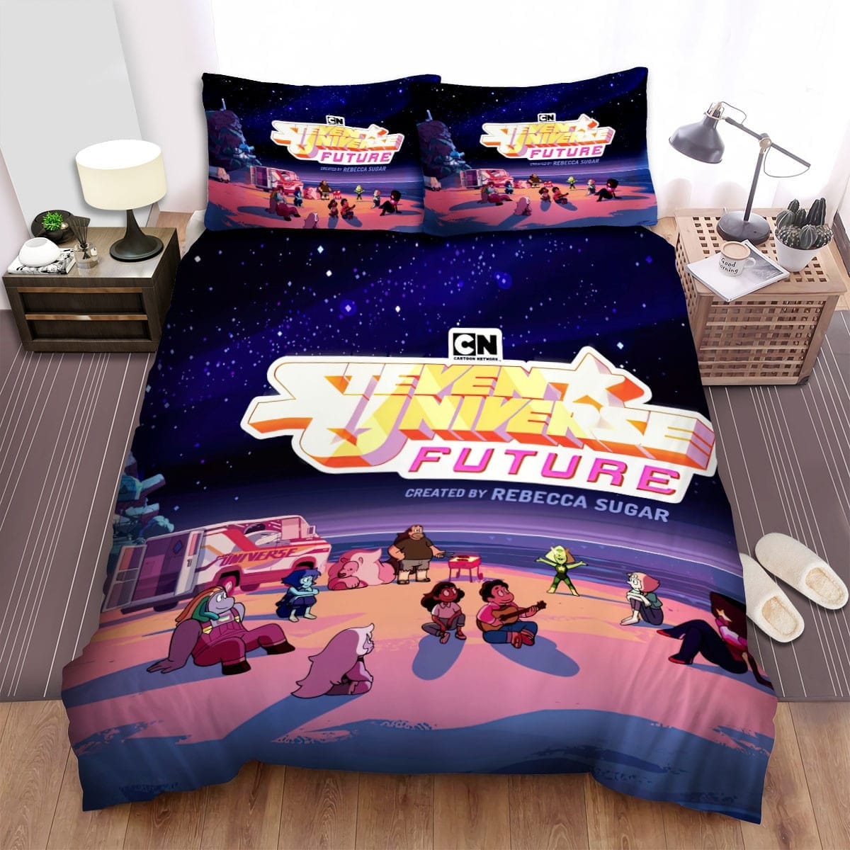 Steven Universe Stargazing Bedding Sets Duvet Cover Flatsheet Gift For Wife Husband Besties