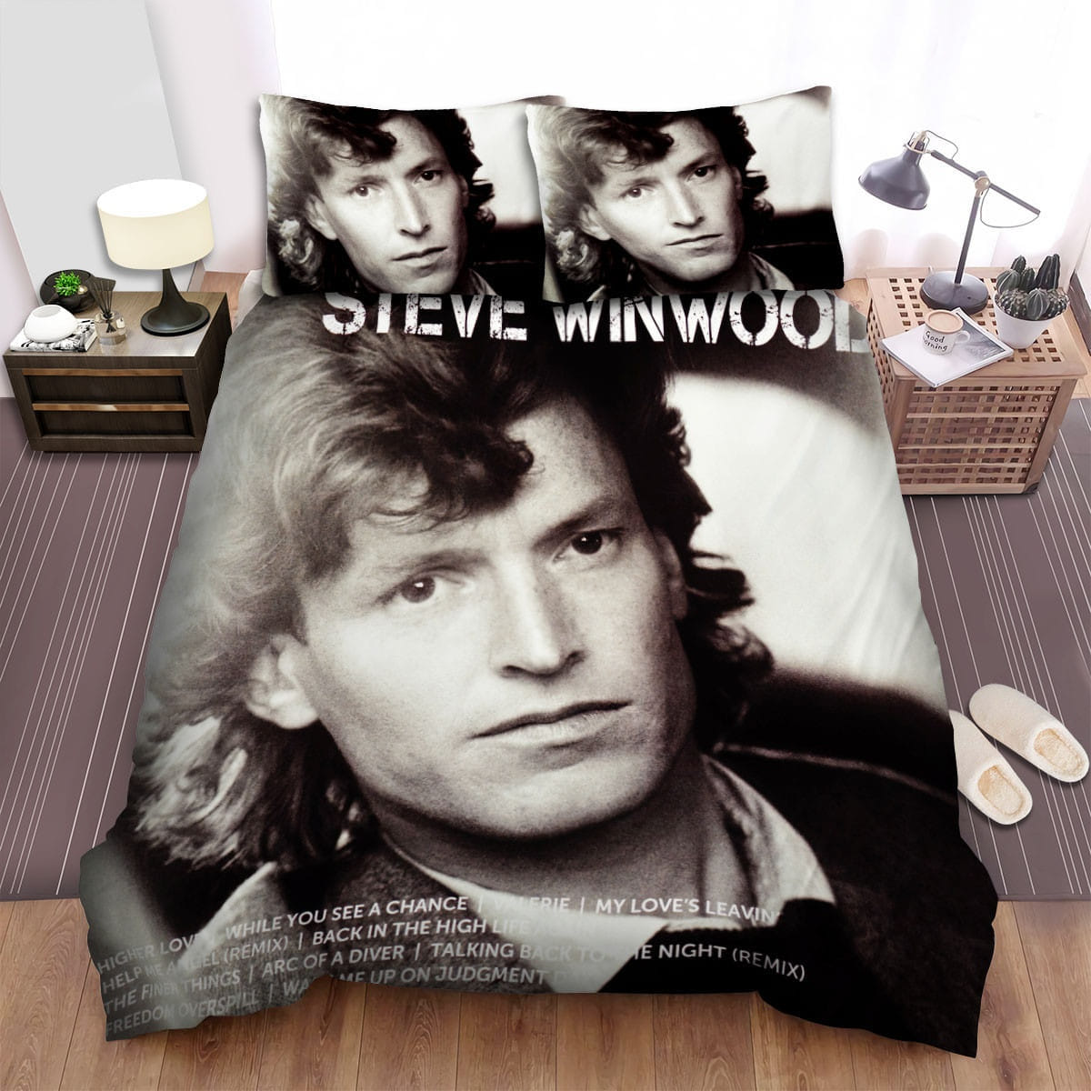 Steve Winwood Album Decorative Bedding Sets with Duvet Cover Flatsheet Pillowcases