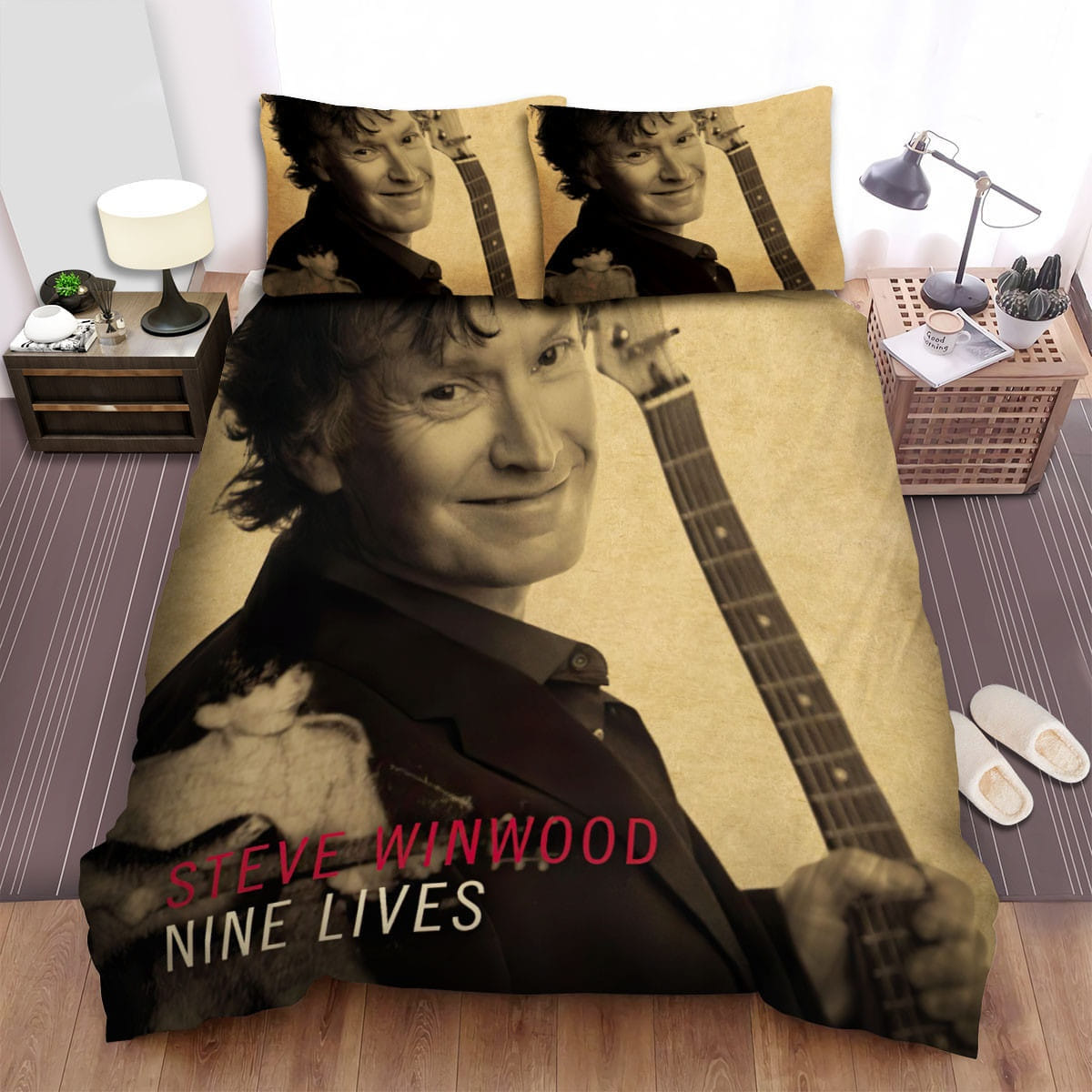 Steve Winwood Nine Lives Bedding Set Duvet Cover Gift For Christmas Birthday Thanksgiving