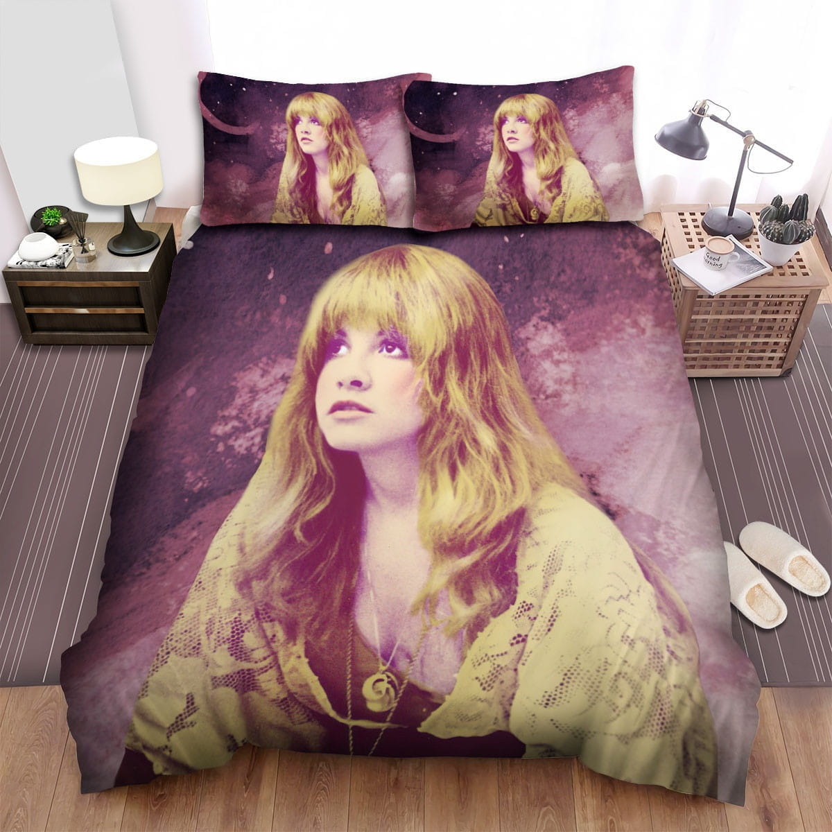 Stevie Nicks Bedding Sets Duvet Cover Flatsheet Gift For Christmas Thanksgiving Halloween