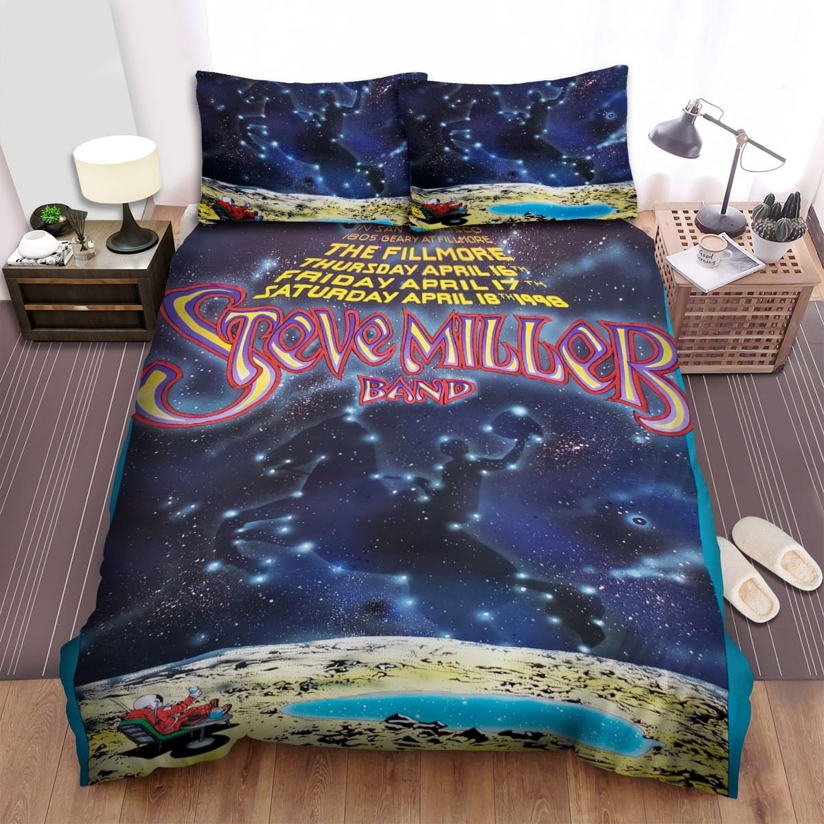 Steve Miller Concert Poster Bedding Sets Duvet Cover Flatsheet Pillowcase