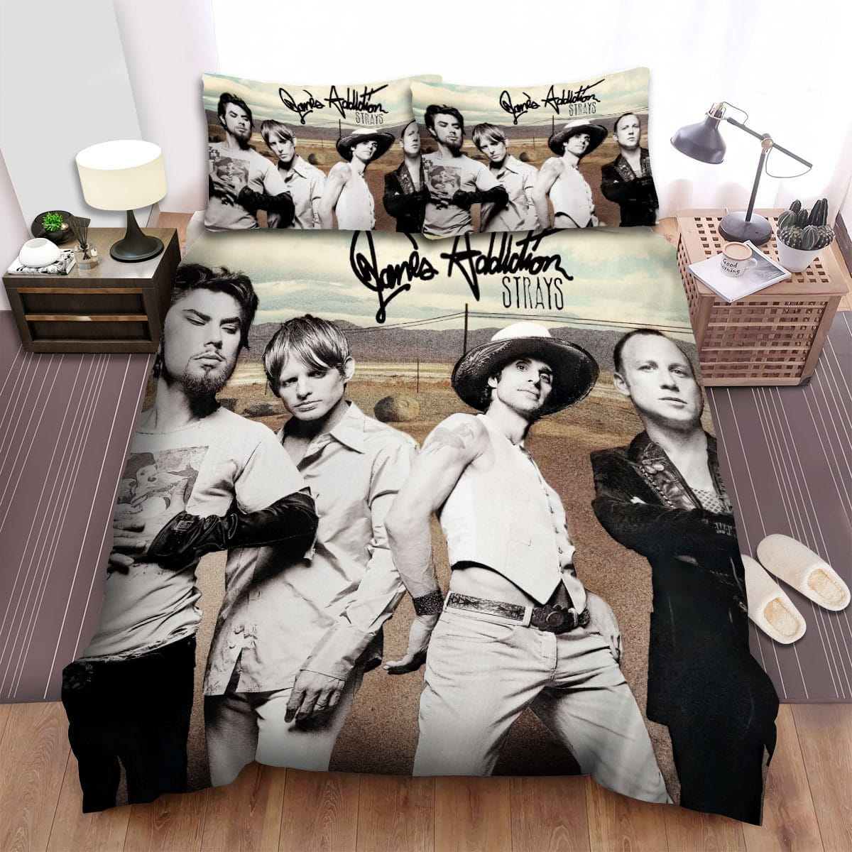 Strays Janes Addiction Decorative Bedding Sets with Duvet Cover Flatsheet Pillowcases