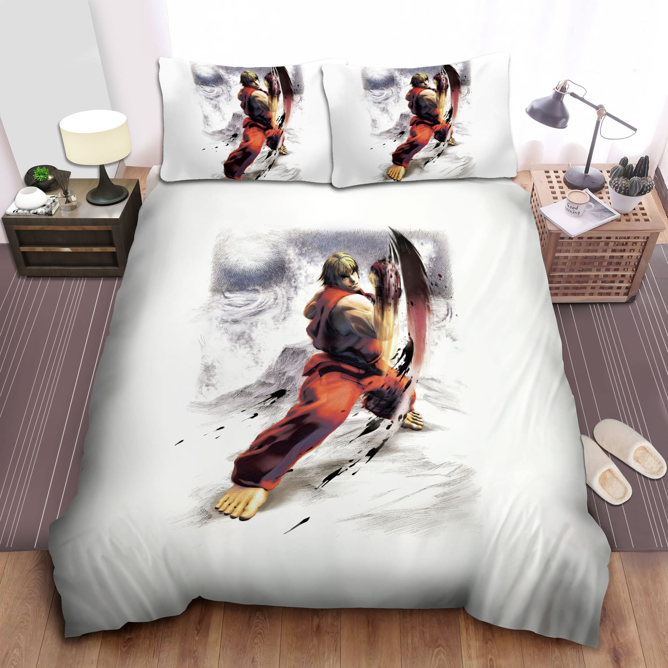 Street Fighter Ken Bedding Sets Duvet Cover Flatsheet Pillowcases For Every Bedroom