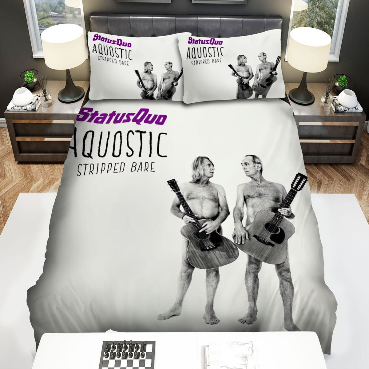 Stripped Bare Status Quo Bedding Set Duvet Cover Gift For Christmas Birthday Thanksgiving